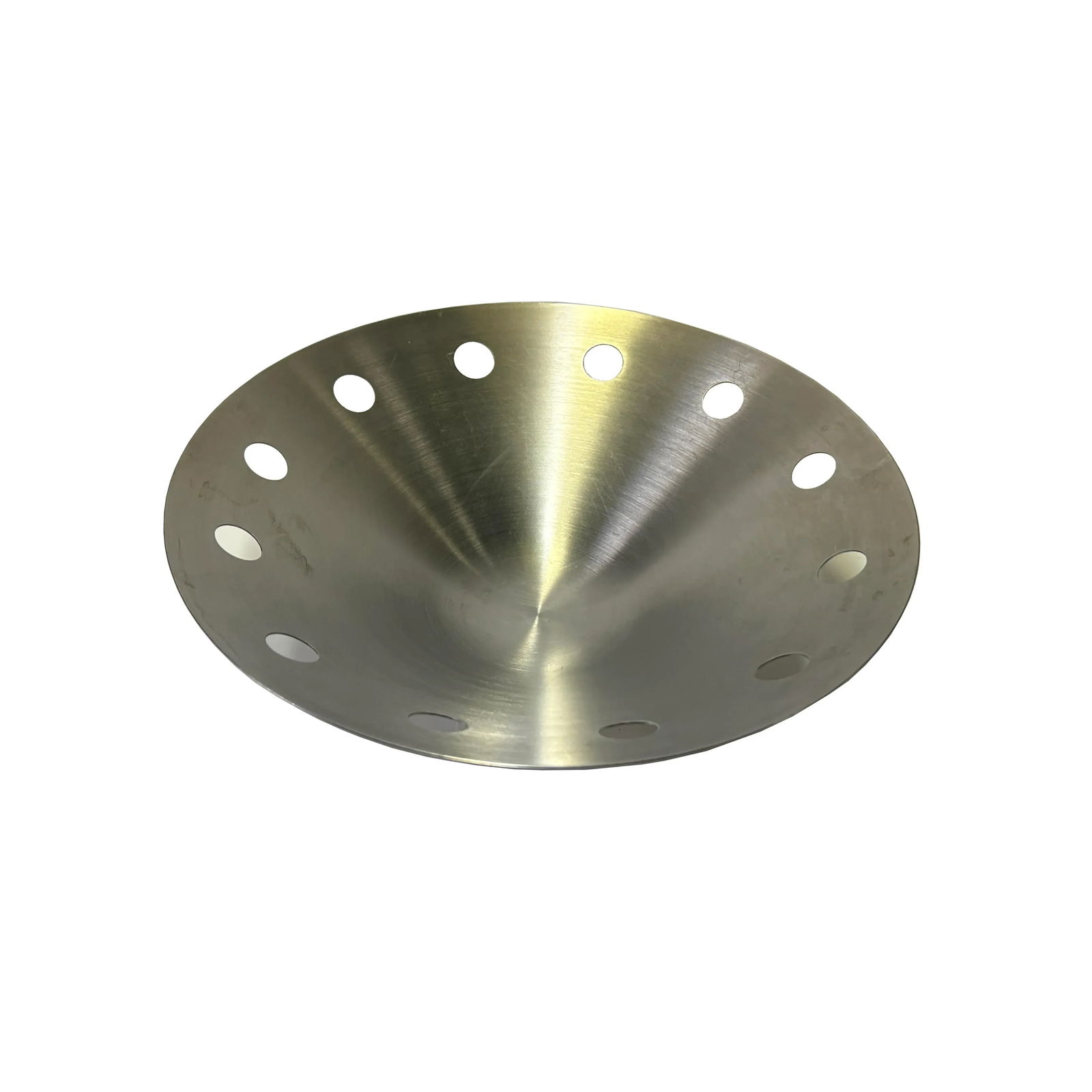 Artistic Stainless Steel Round Circle Holes Bowl Plate Container Display - 3