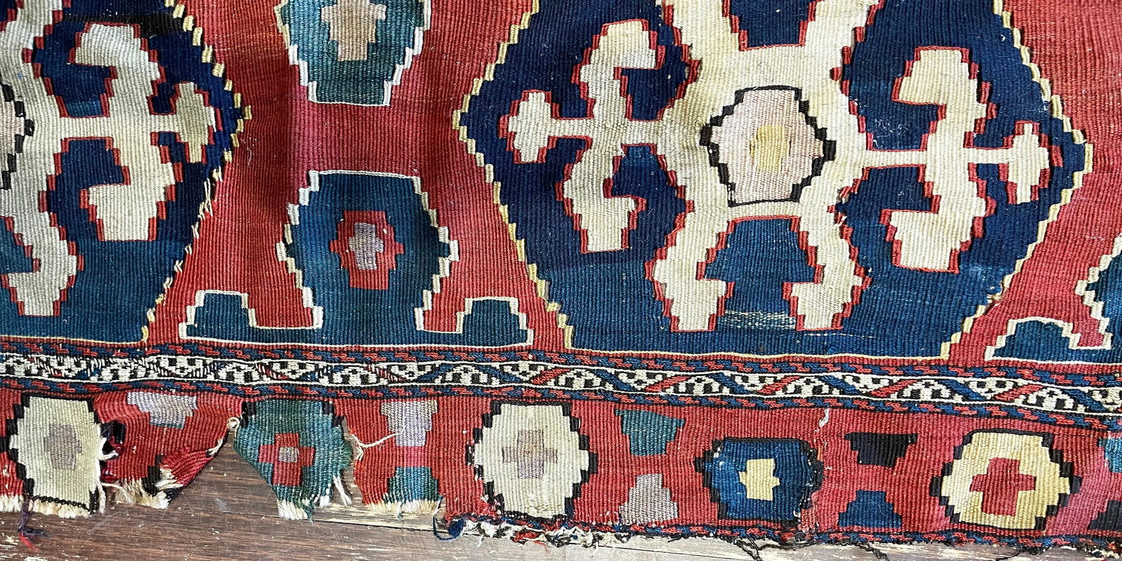 Antique Shahsavan Kilim/Rug, C-1900's as Is - 5