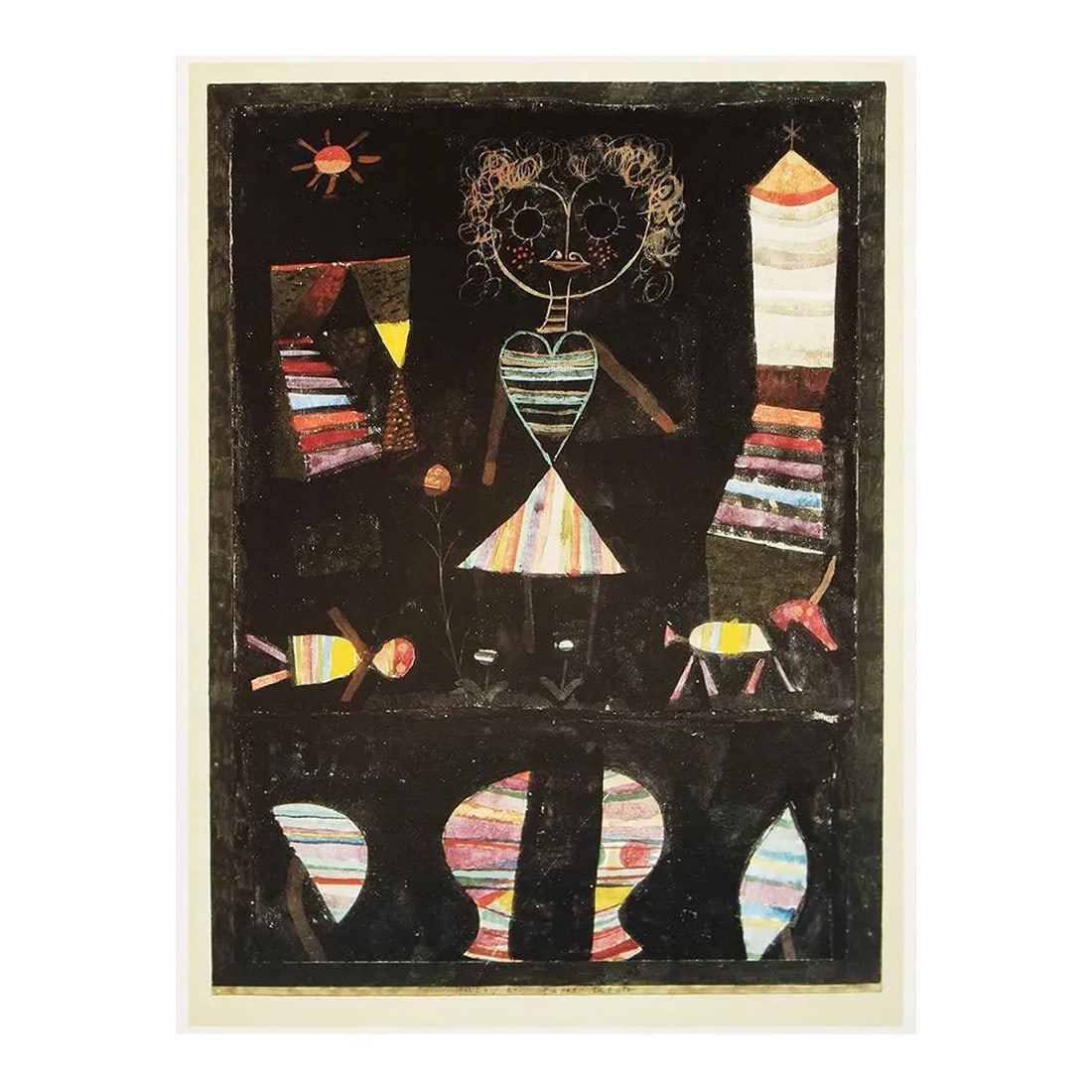 1989 After Paul Klee "Puppet Theater", Full-Color Print From France (1 of 7)