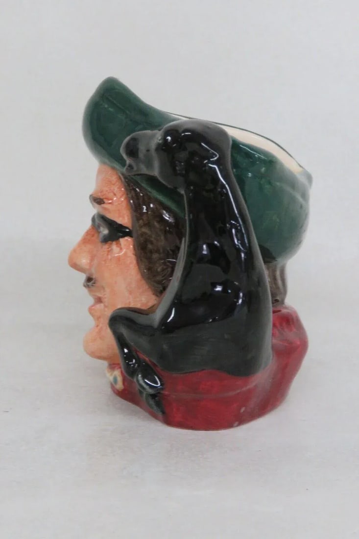 Royal Doulton Dick Turpin D6535 English Ceramic Small Character Jug - 4