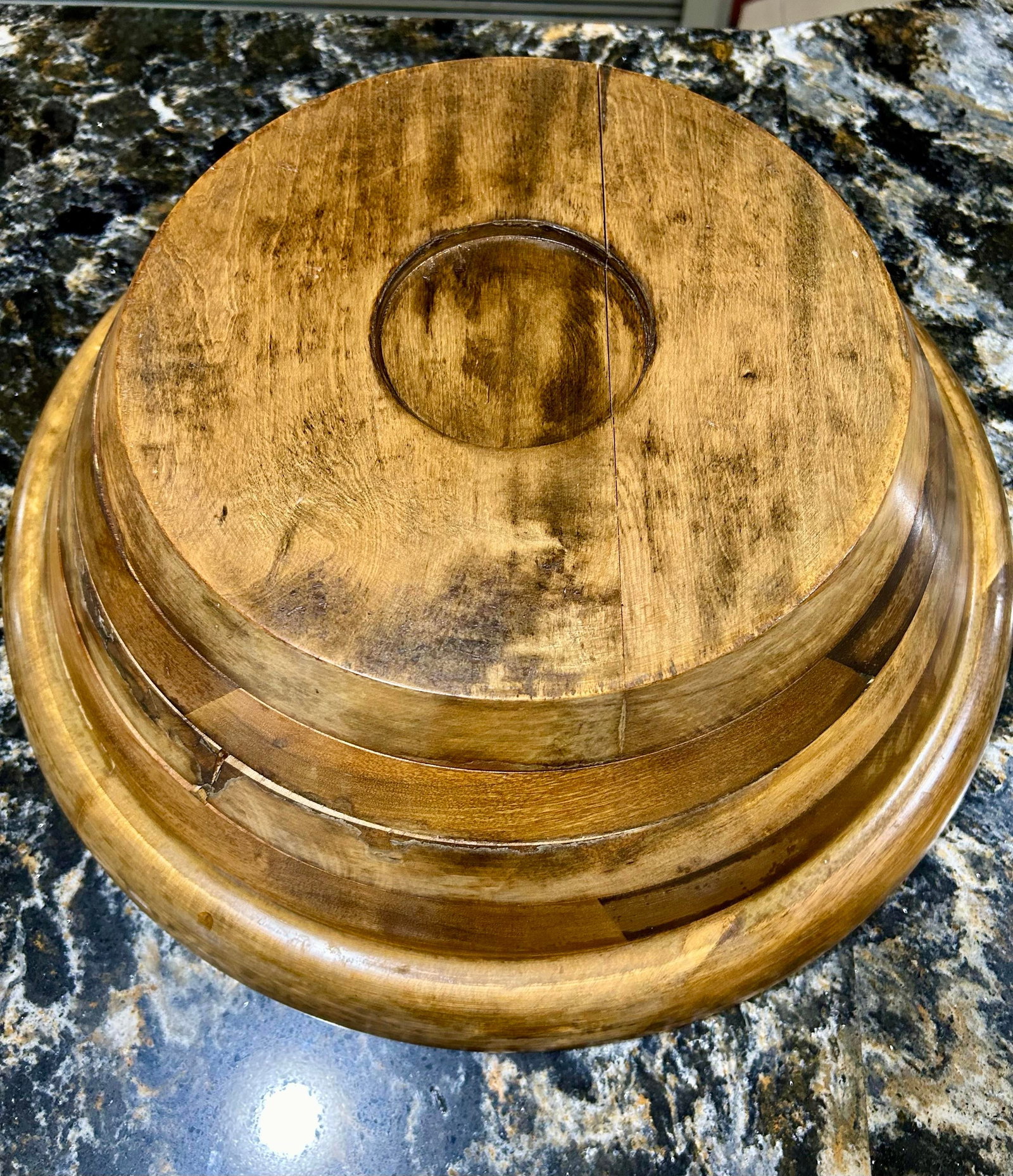 Vintage Mid-Century Repurposed Rotating Shabby Chic Planter or Serving Bowl - 3 Pieces - 6