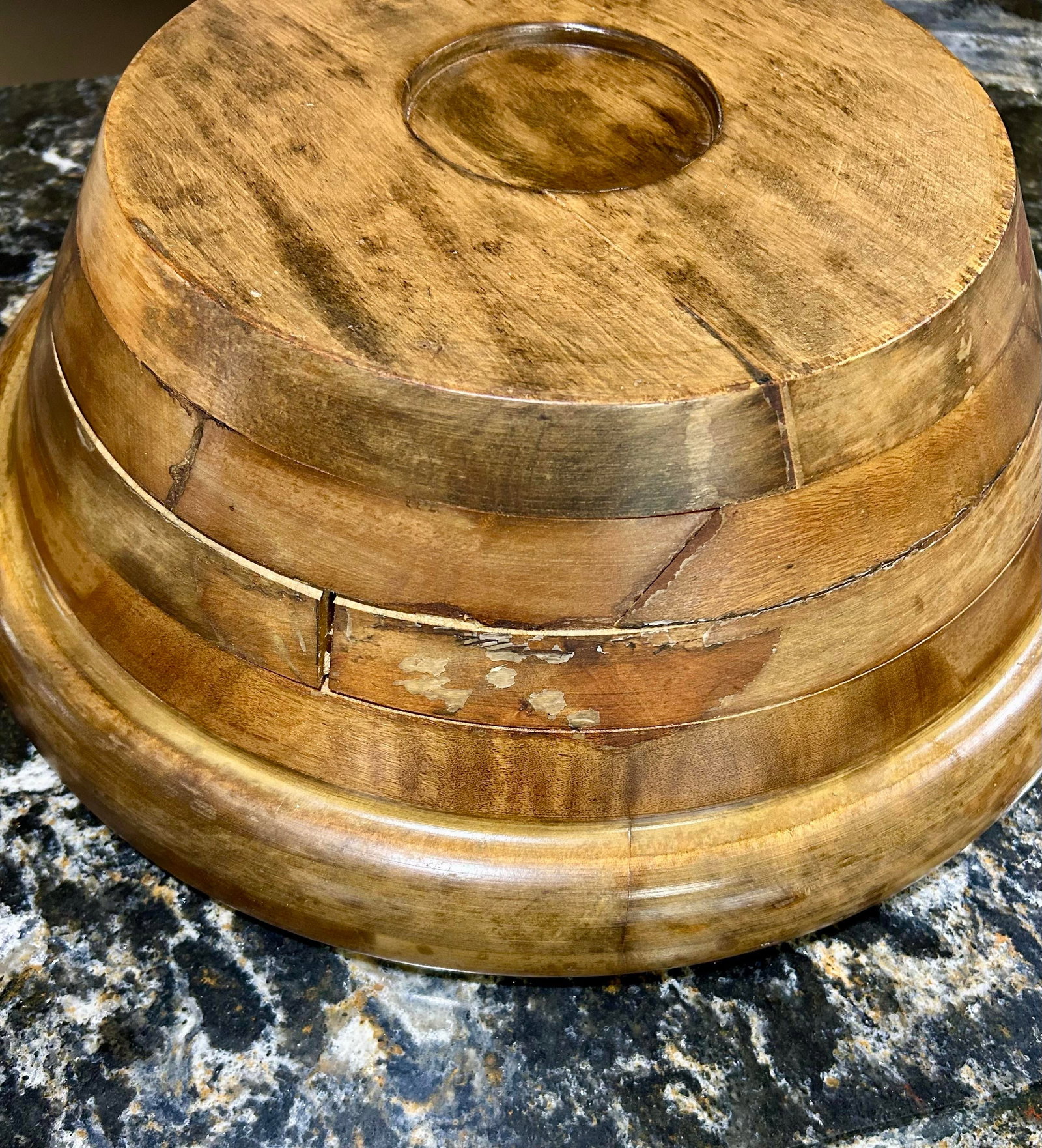 Vintage Mid-Century Repurposed Rotating Shabby Chic Planter or Serving Bowl - 3 Pieces - 9