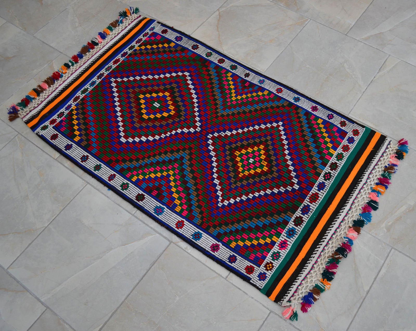 Turkish Rug Hand Woven Tribal Kilim Rug - 2'6" X 4'2" - 5