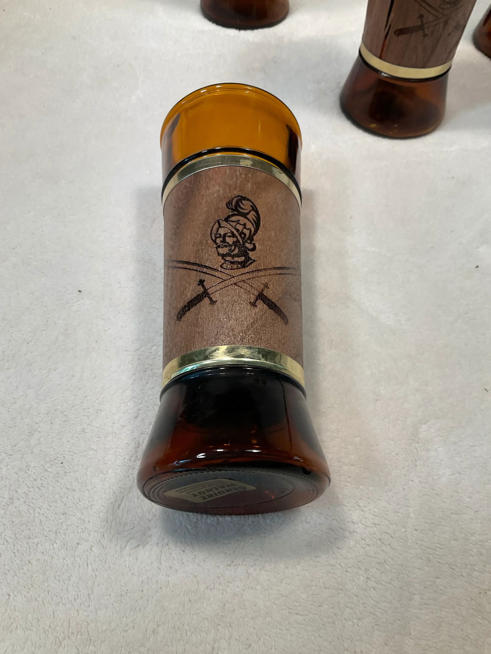 6 Pc Vintage Siesta Ware Conquistador Set With Packaging Walnut Wrap Tumblers Benner Glass Co., 60" - 5