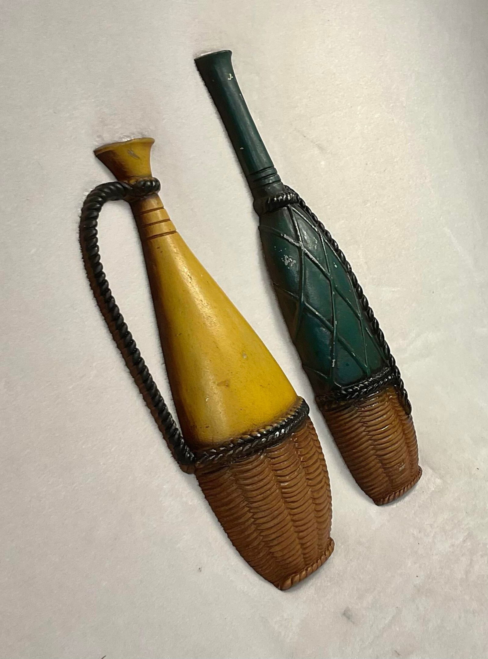 Vintage MCM Set of Two Sexton Wall Hanging Decor, Wine Bottle, Jug - Circa 60s - 2