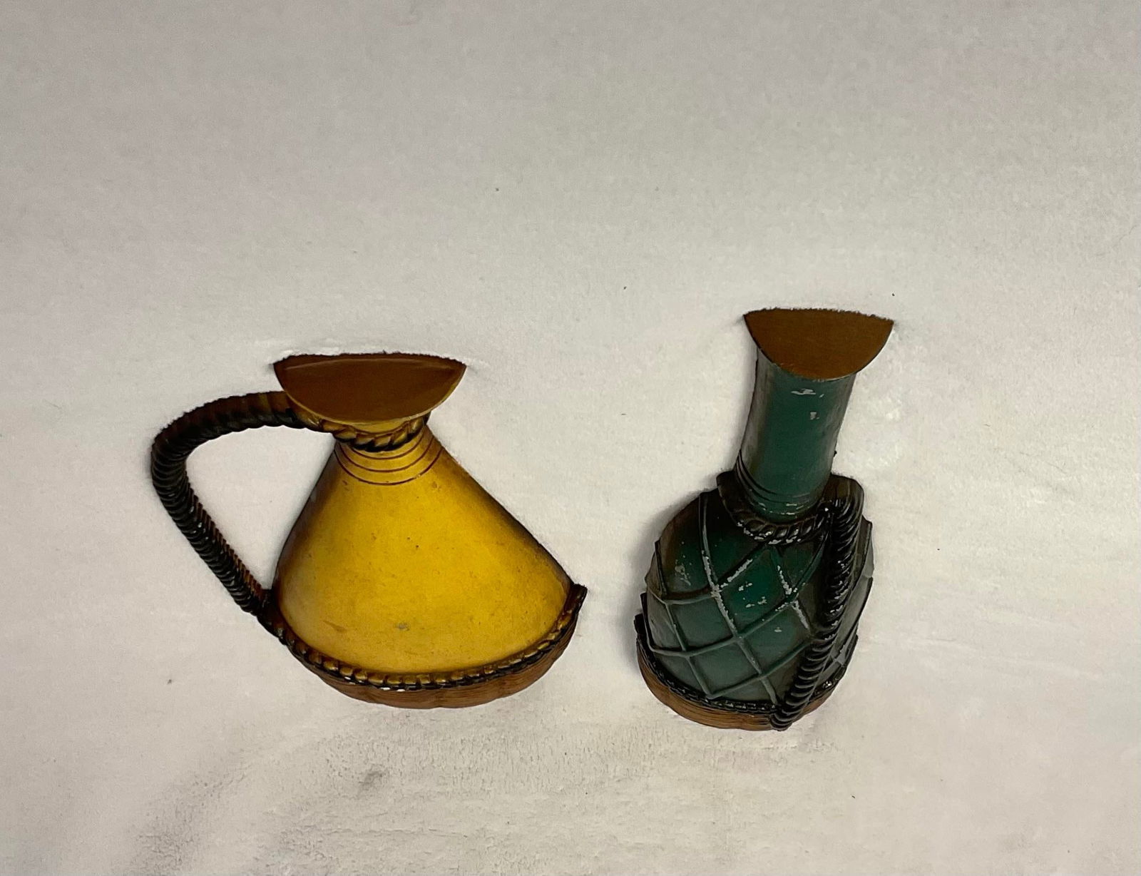 Vintage MCM Set of Two Sexton Wall Hanging Decor, Wine Bottle, Jug - Circa 60s - 4