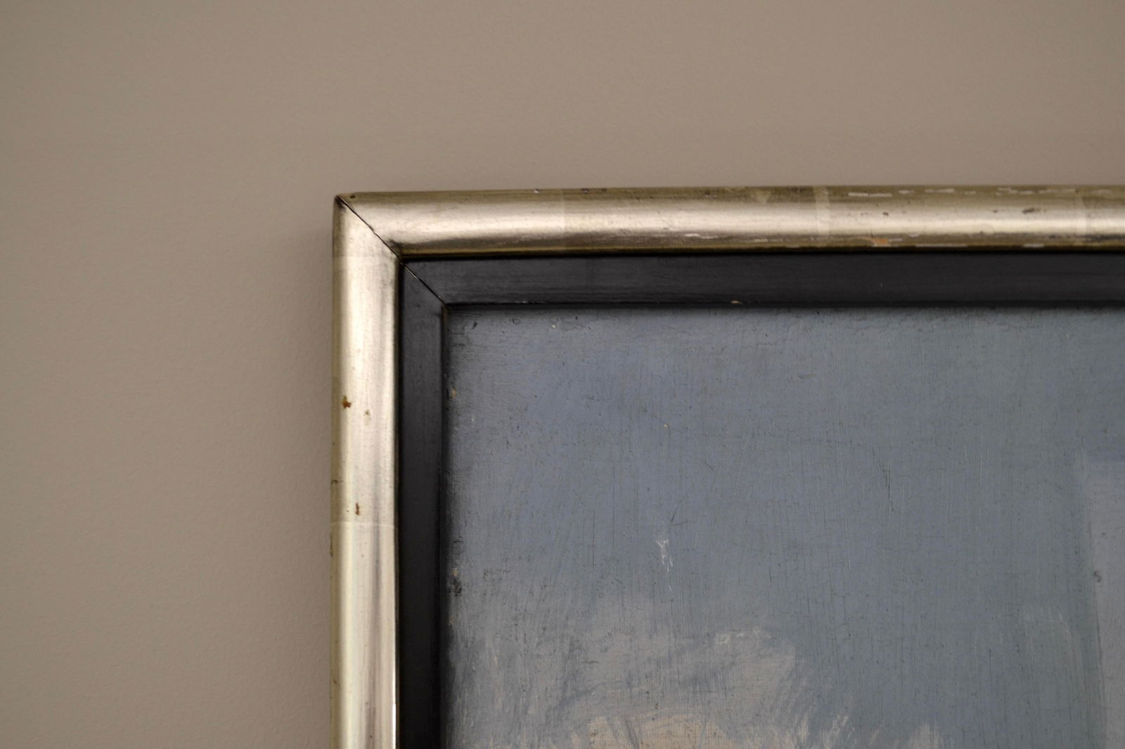 Mid 20th Century Large Framed Mid Century Abstract Mixed Media Painting by Gerard Leonard - 4