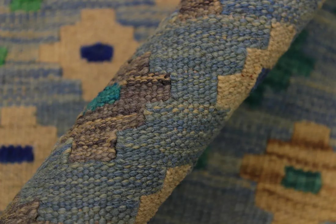 Boho Chic Tribal Kilim Hand-Woven Wool Rug -2'8"x 4'1" - 5