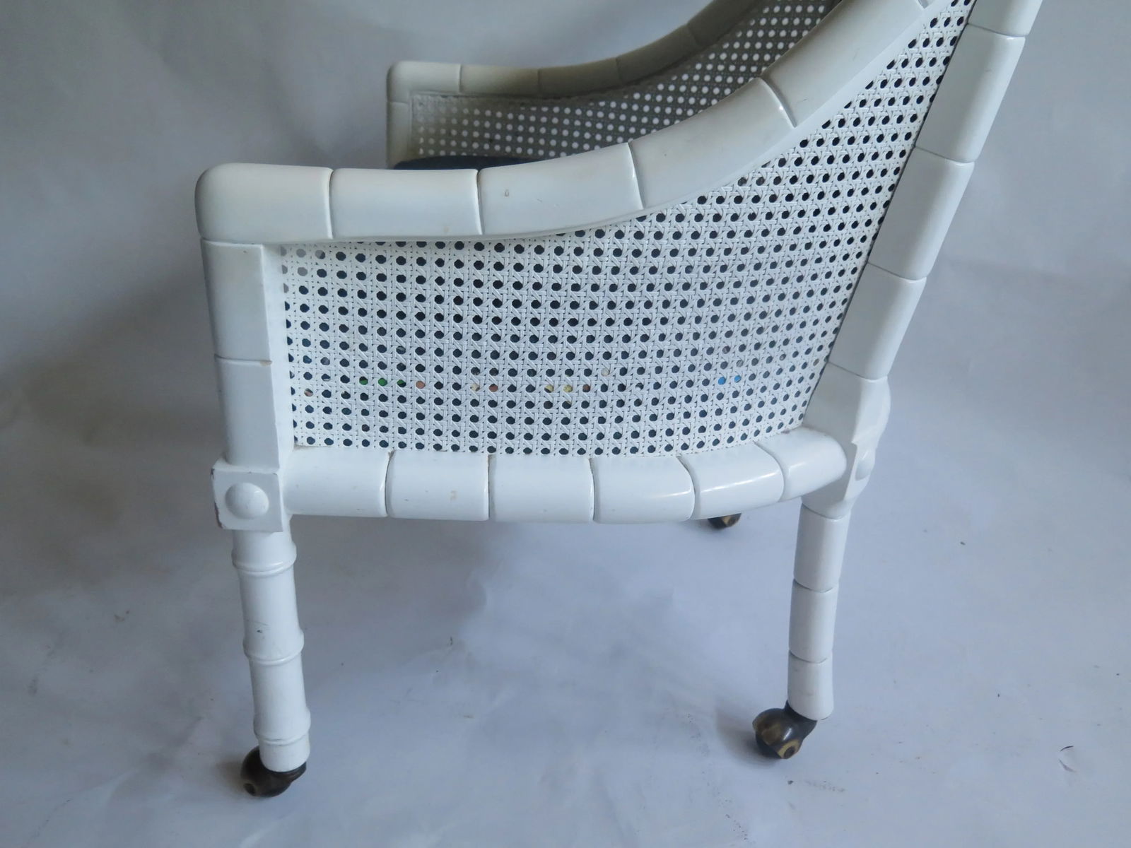 1950s Vintage T. H. Robjohns Gibbing Cane and Bamboo Style Chair - 3