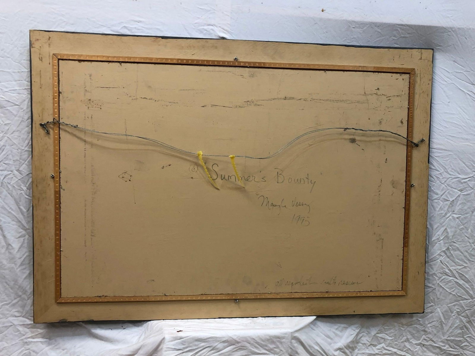 Summer's Bounty "“ Original Signed Oil on Board (1993) - 2