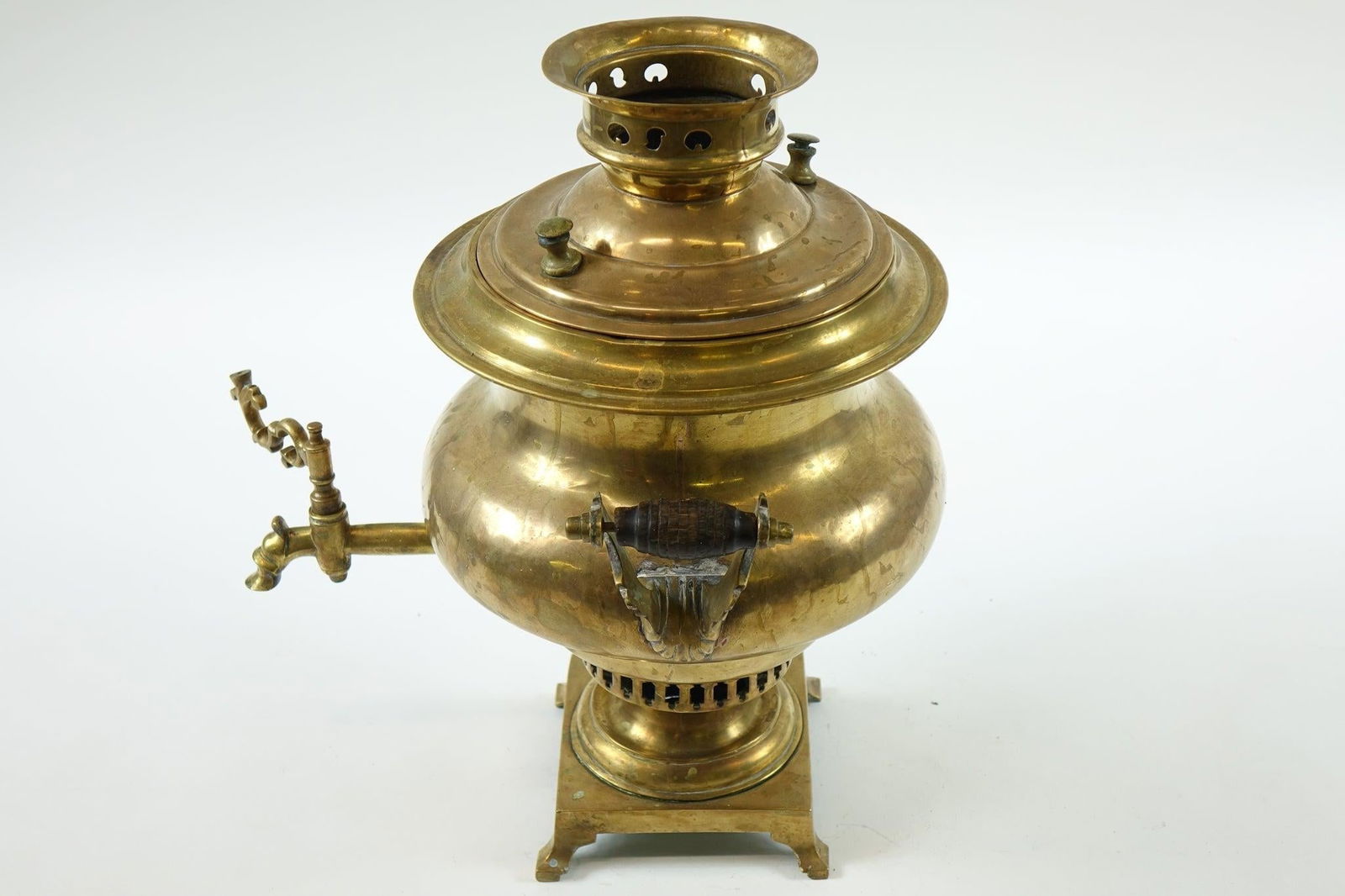 Antique Brass Russian Samovar - 2