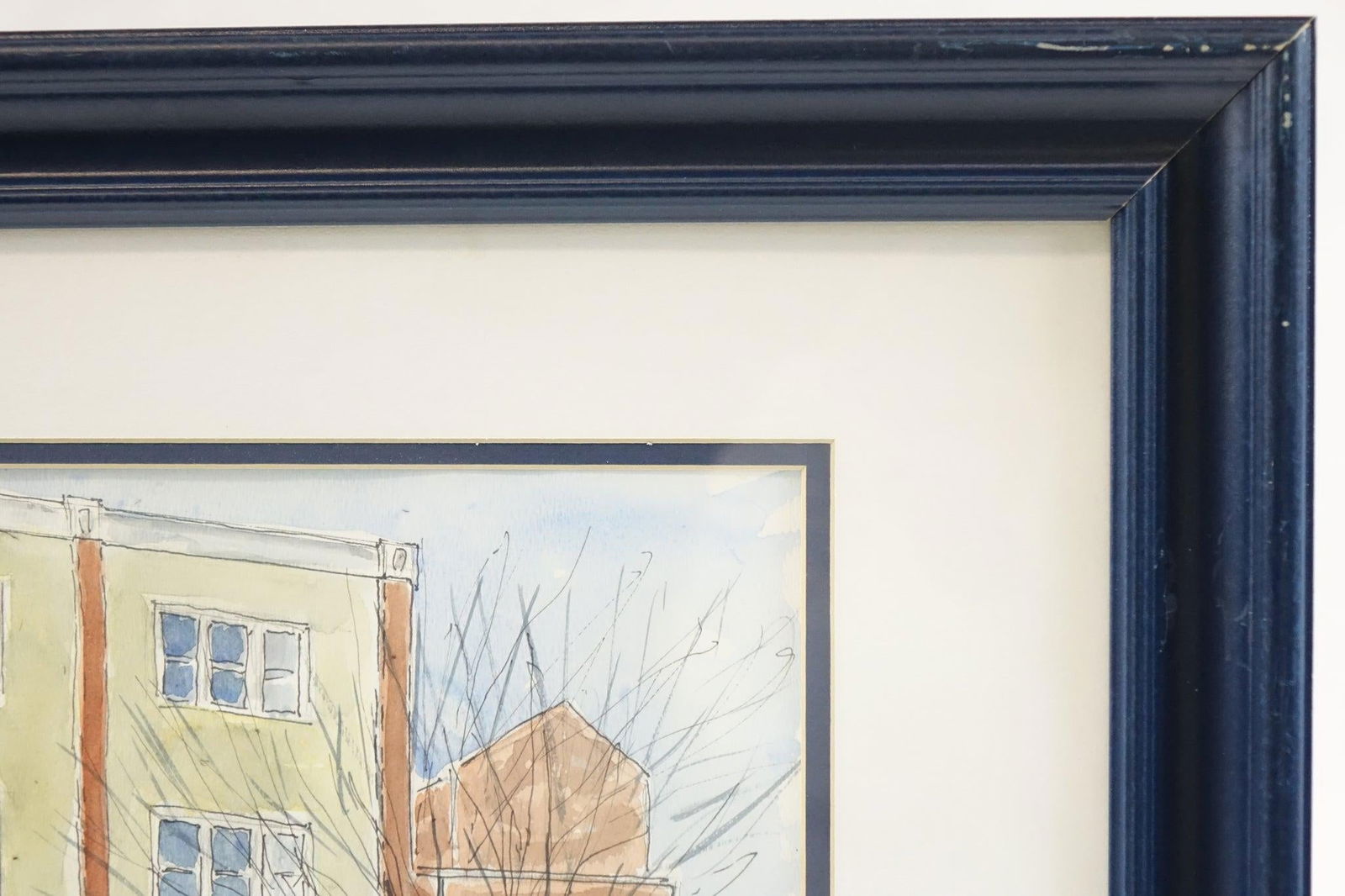 Maryland Town Original Watercolor on Paper Signed - 3