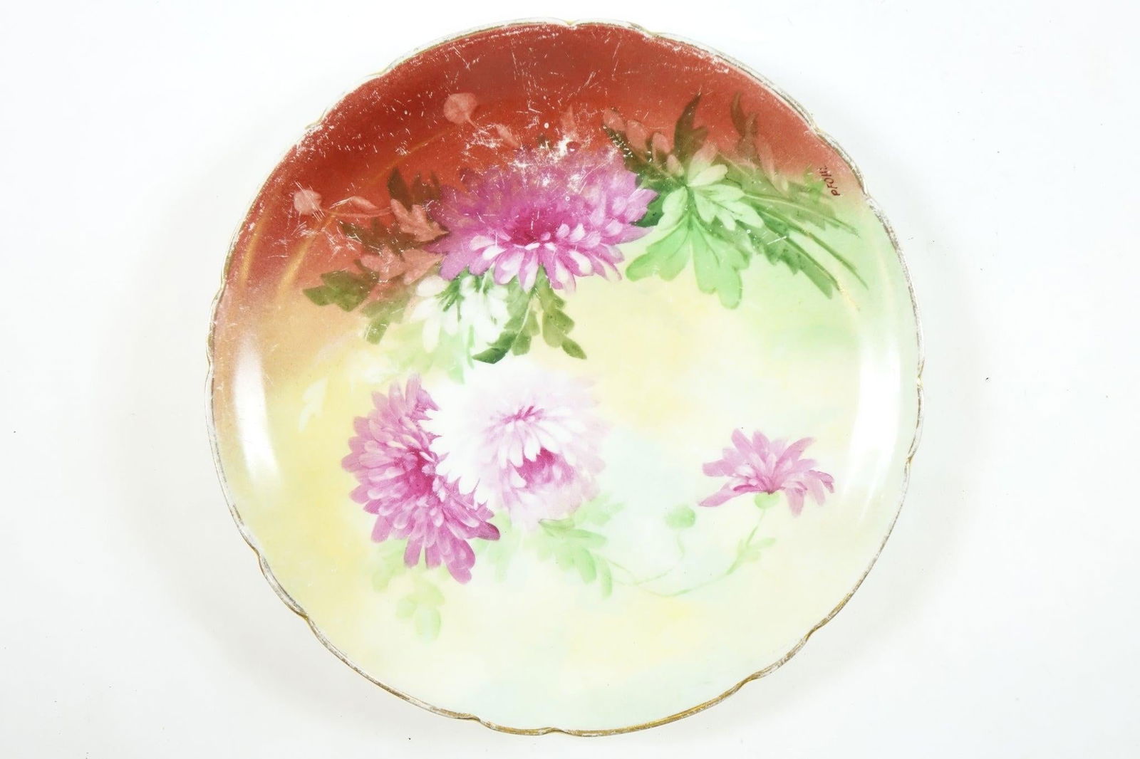 Antique Wenzel Pfohl Handpainted Porcelain Plate - 2