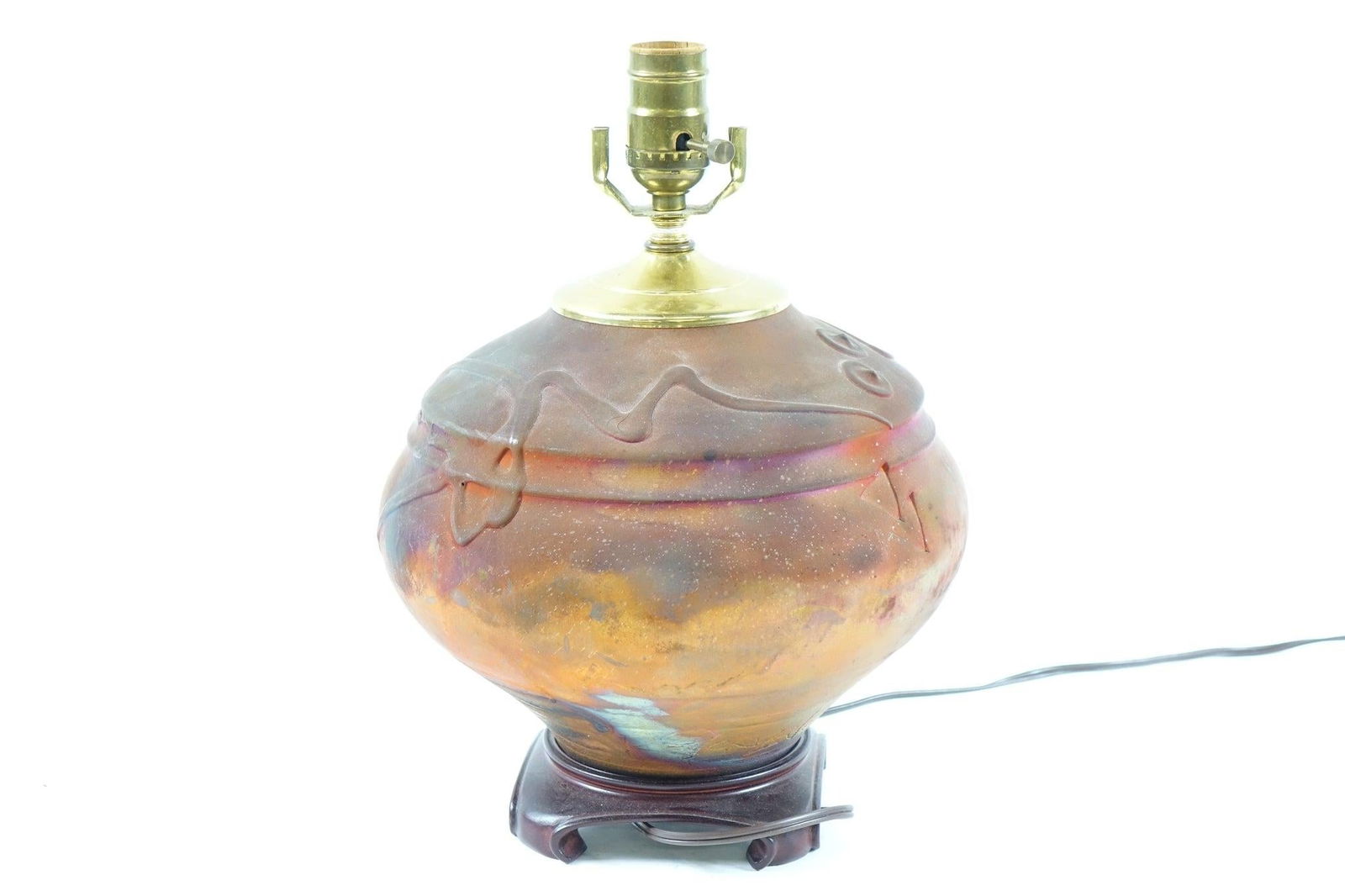 Late 20th Century Kerry Gonzalez Pottery Lamp - 3