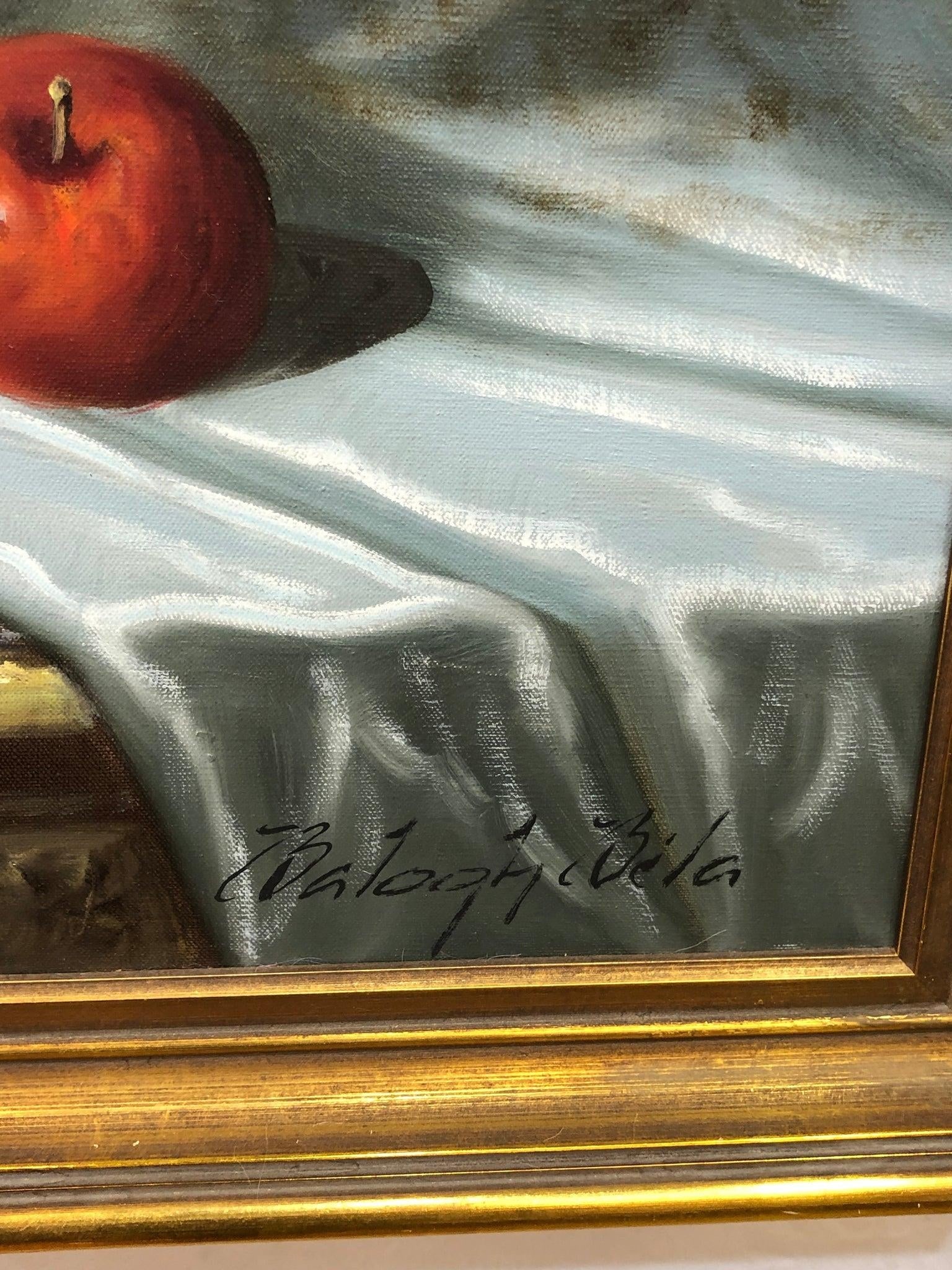 Early 20th Century **"Banquet of Beauty" by Bela Balogh "“ Original Signed Oil on Canvas - 3