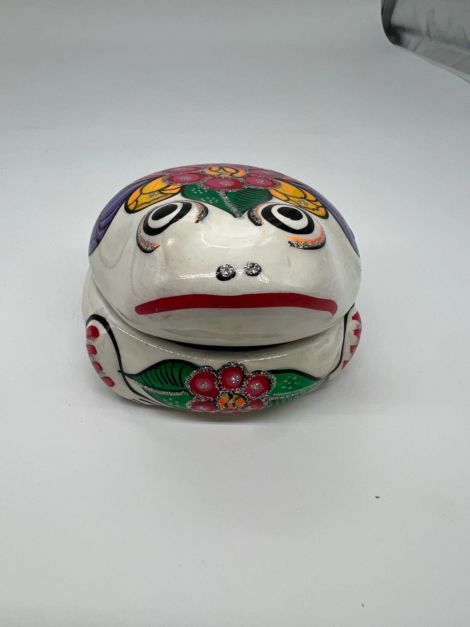 Terracotta Mexican Folk Art Frog Box - 4