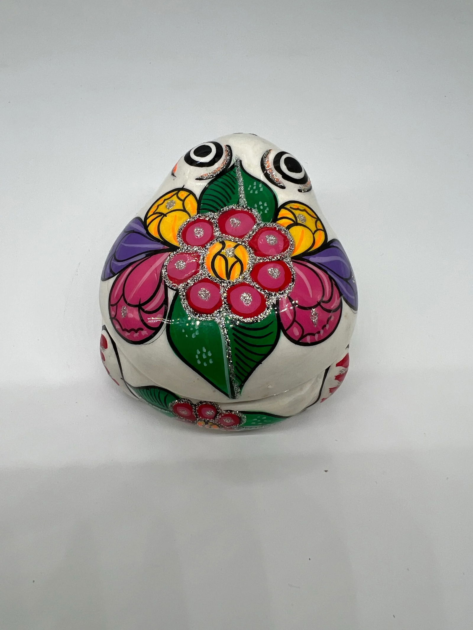 Terracotta Mexican Folk Art Frog Box - 9