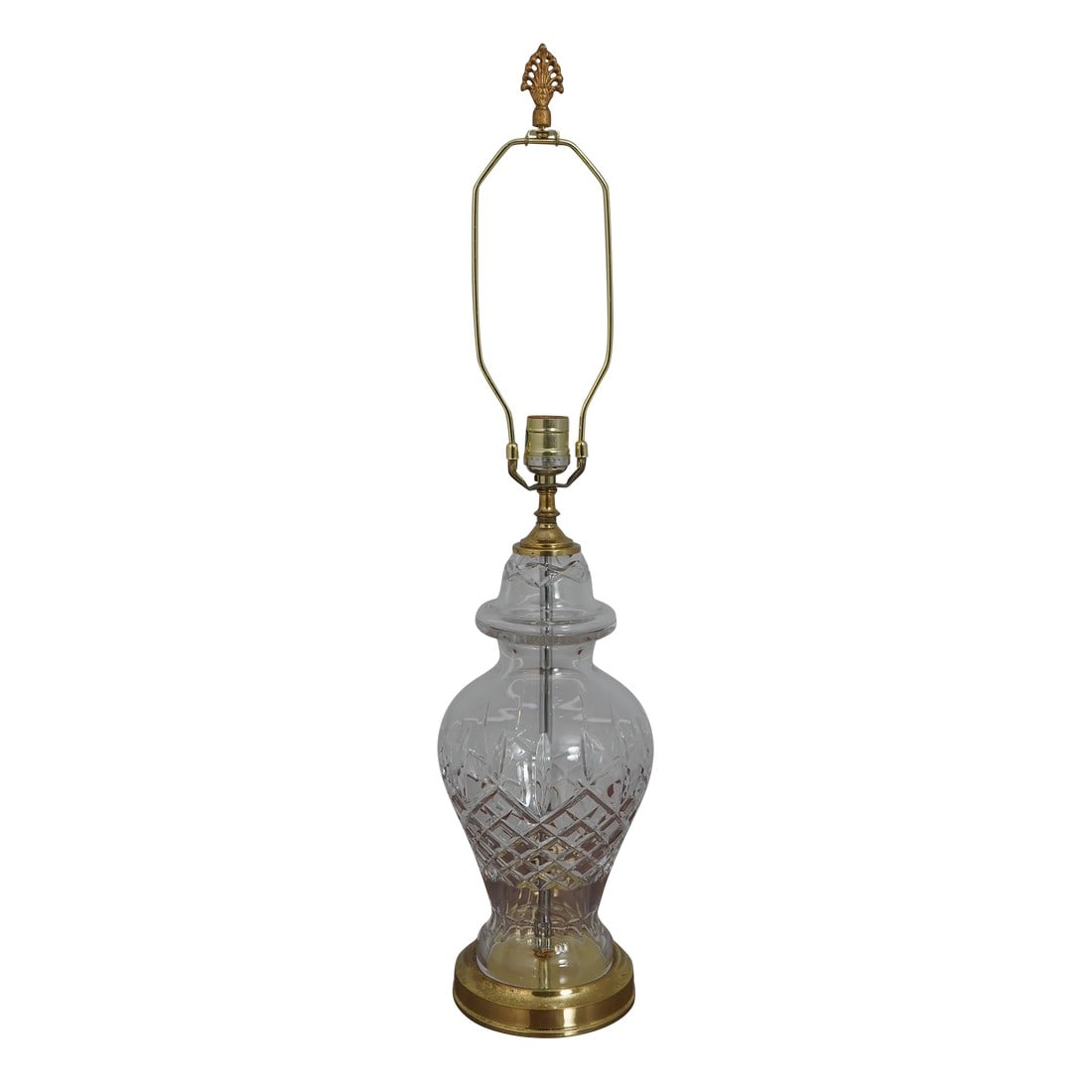 Waterford Crystal & Brass Table Lamp (1 of 9)