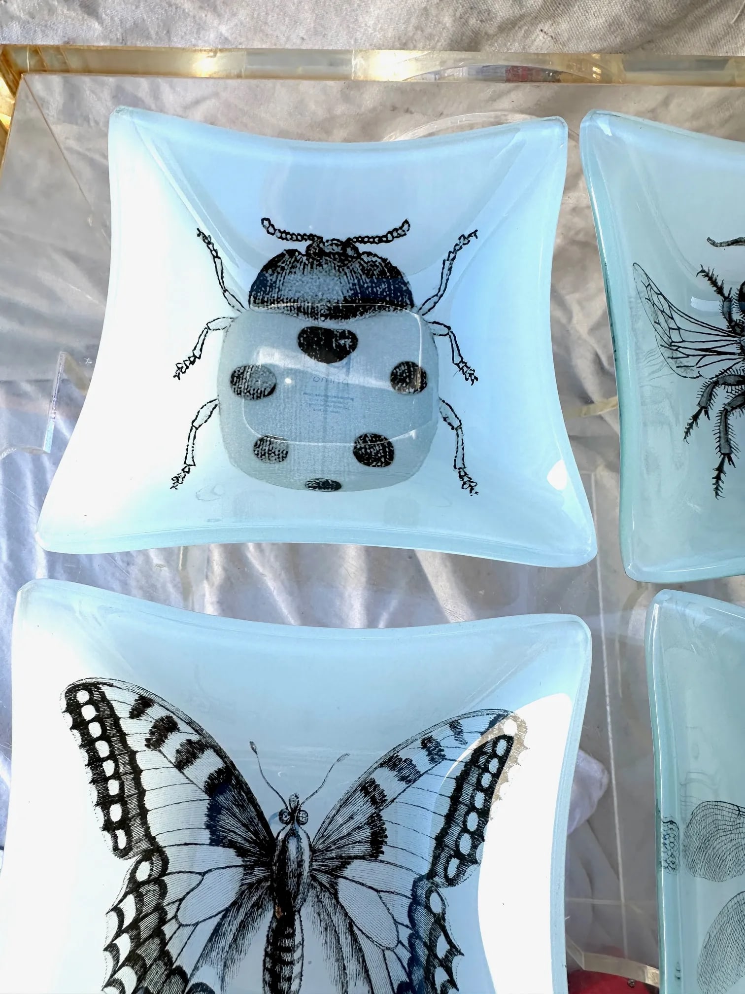 Set of 4 Glass Catchall Dishes - 4