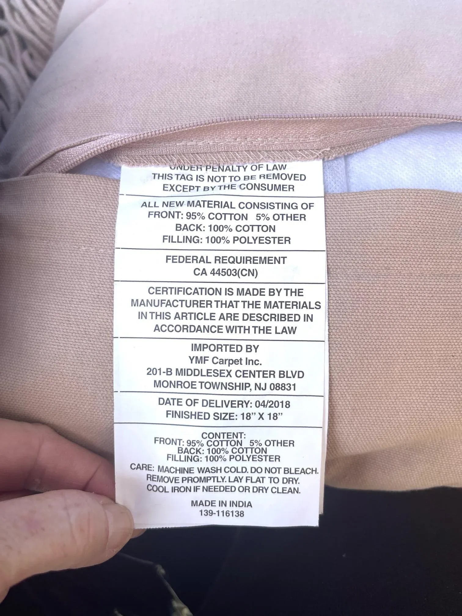 Boho Chic Blush MacramÃƒÂ© Pillow W/Fringe - 5