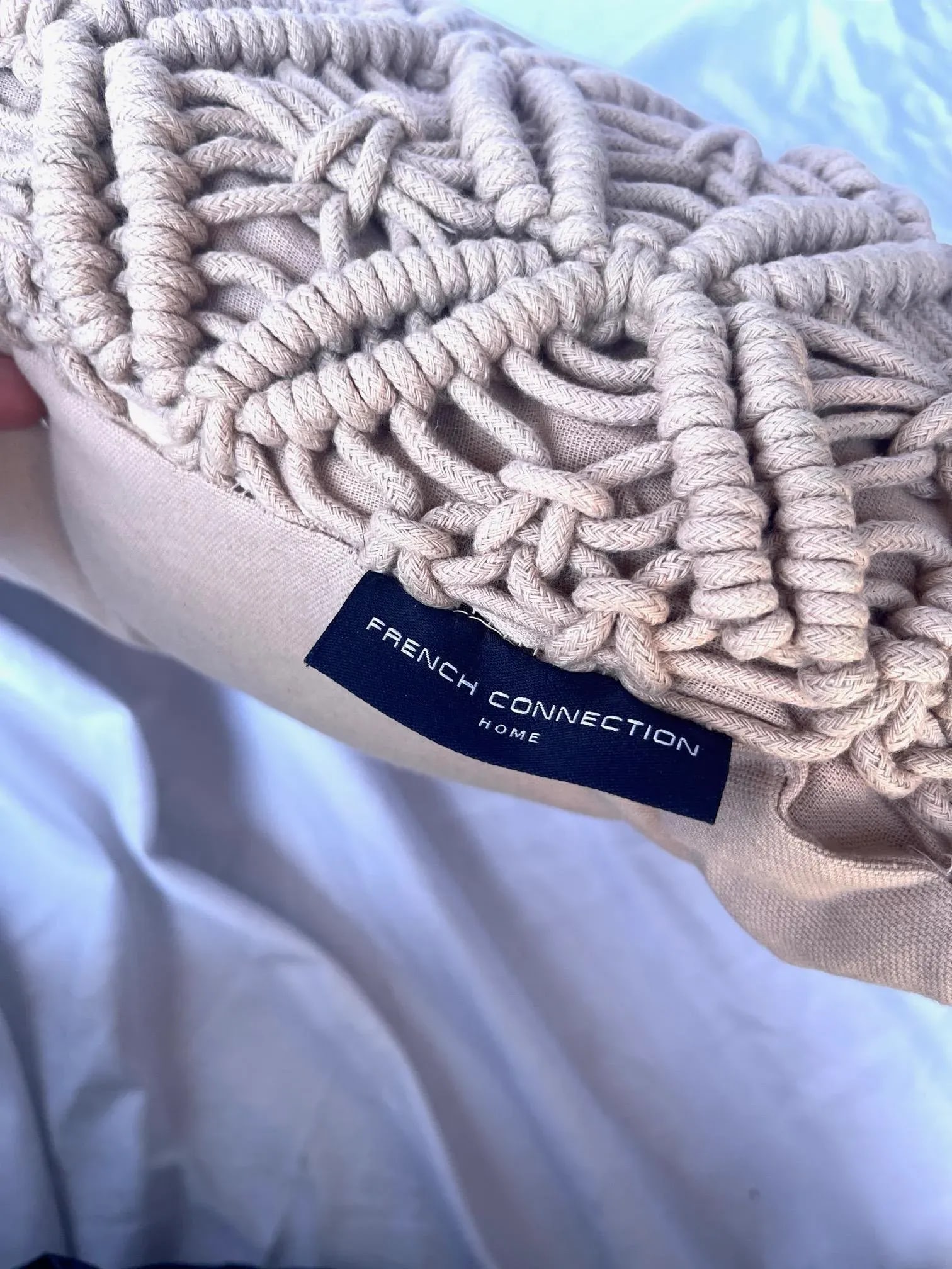 Boho Chic Blush MacramÃƒÂ© Pillow W/Fringe - 6