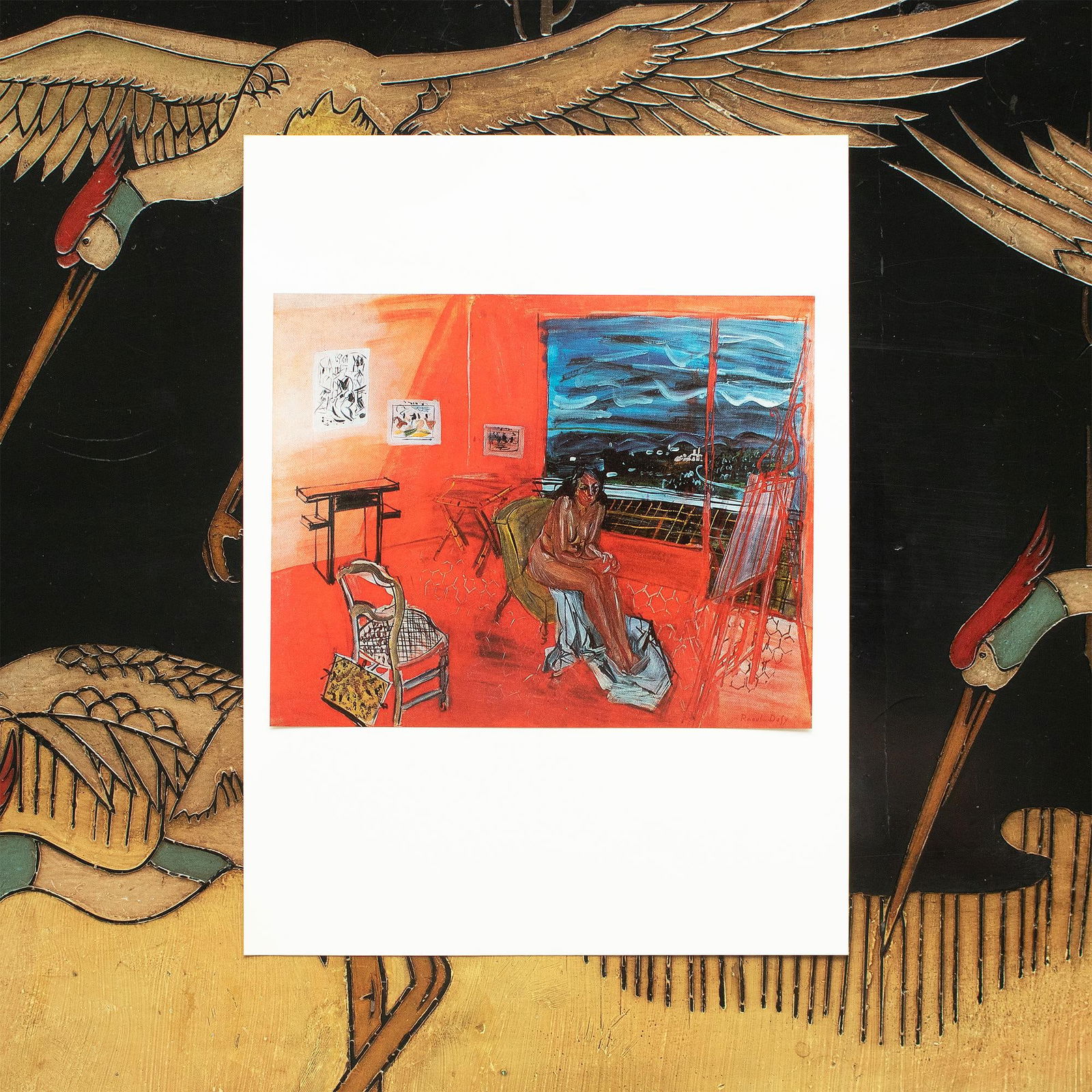 1970 After Raoul Dufy "The Workshop in Vence", Full-Color Parisian Print - 3