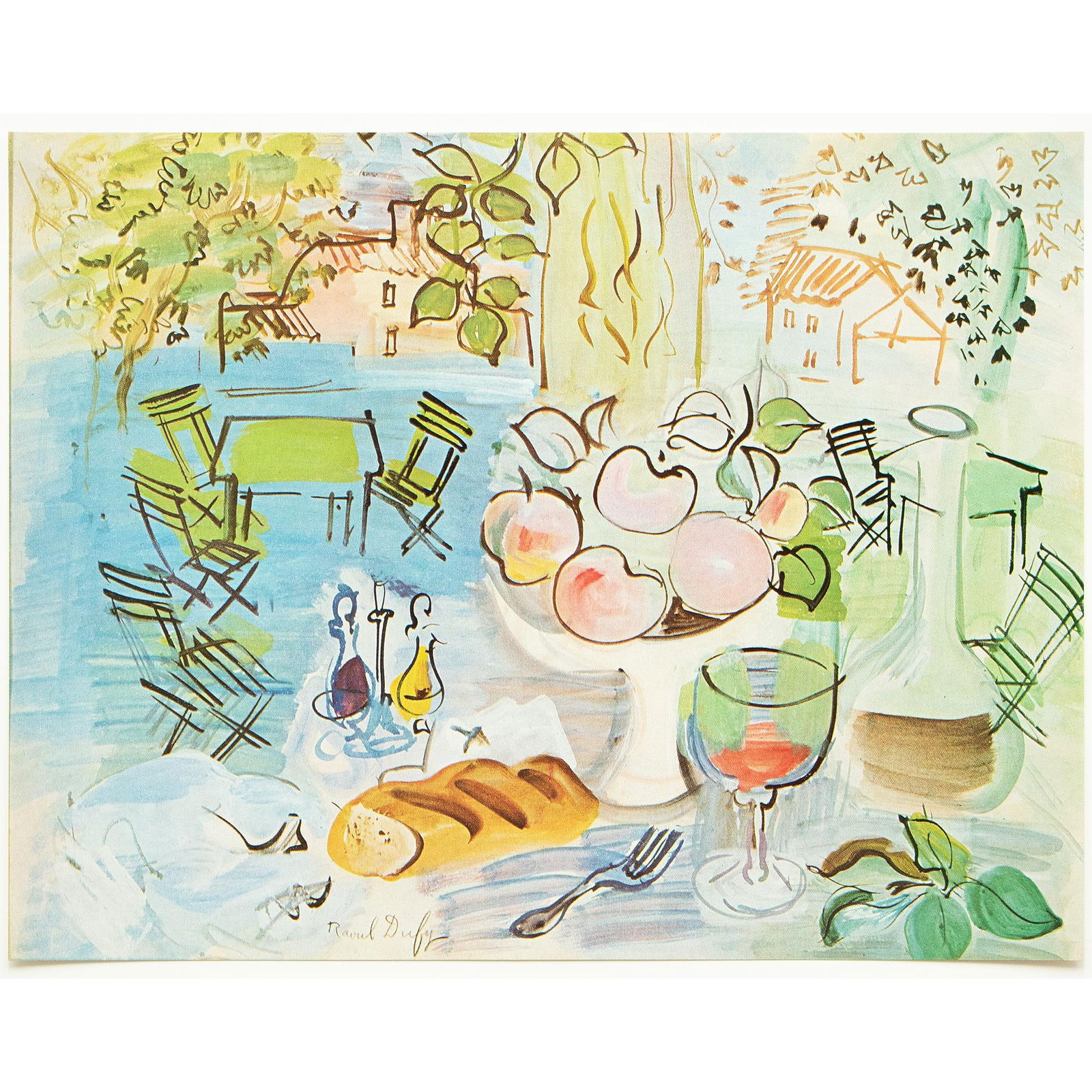 1970 After Raoul Dufy "Still Life", Full-Color Parisian Print - 7