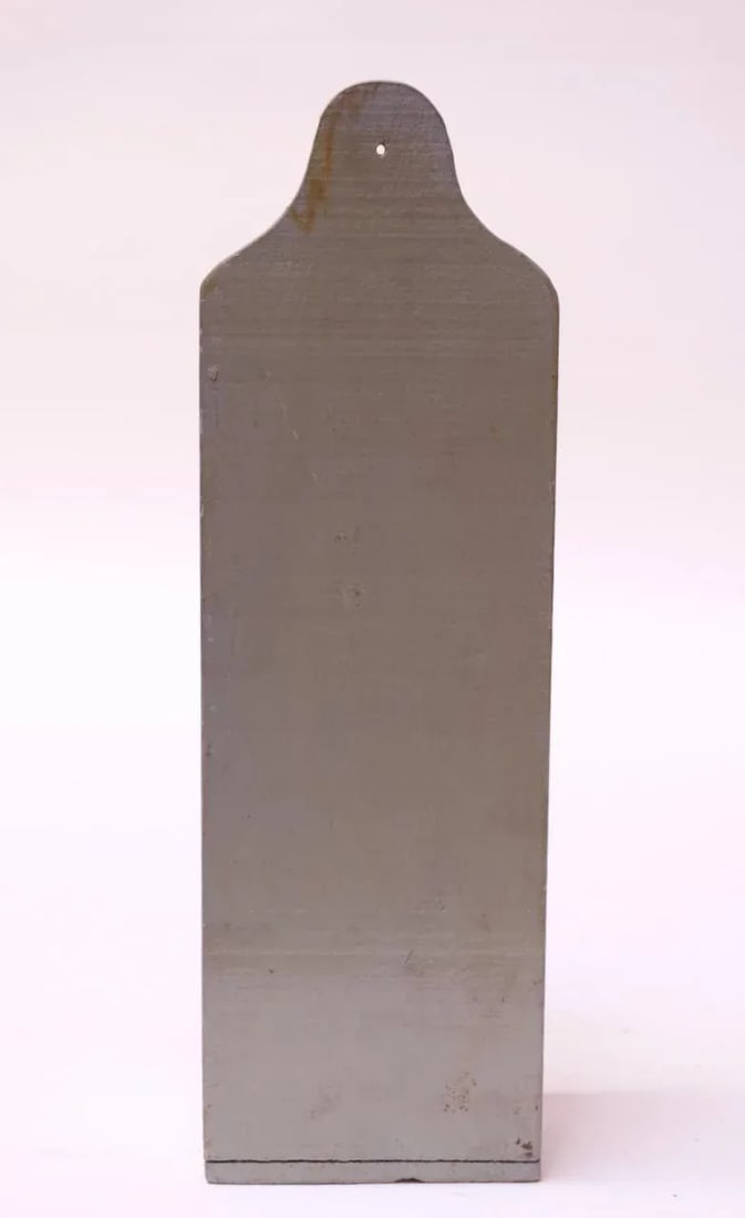 Antique Folk-Art Hand-Painted Letter Holder - 5