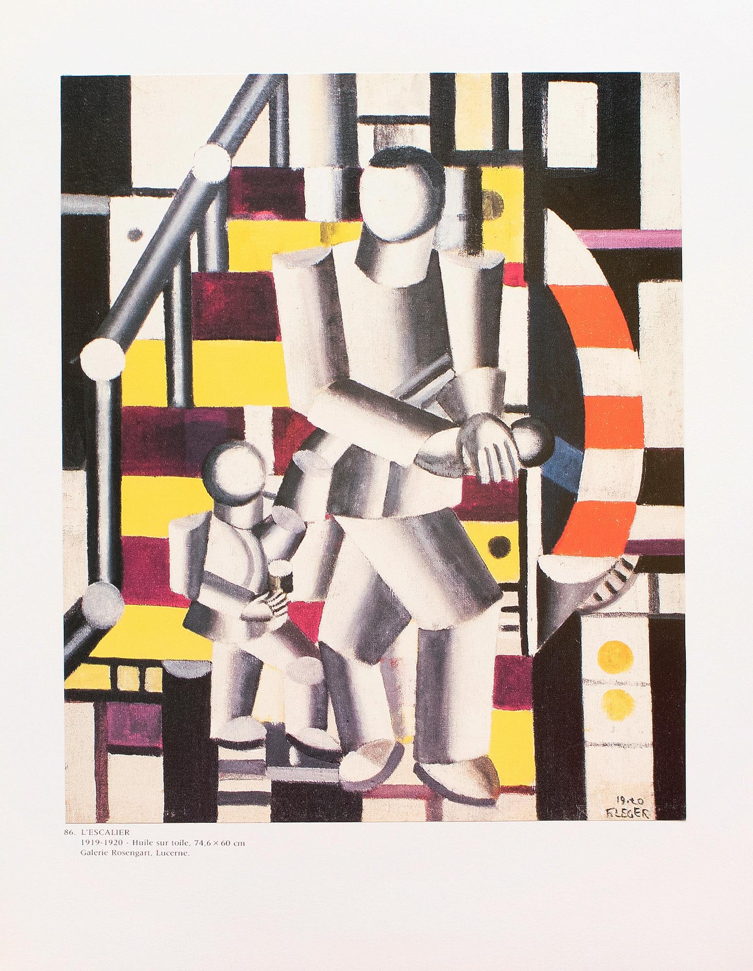 1990 After Fernand Leger "The Staircase (1919)", Full-Color Parisian Print - 9