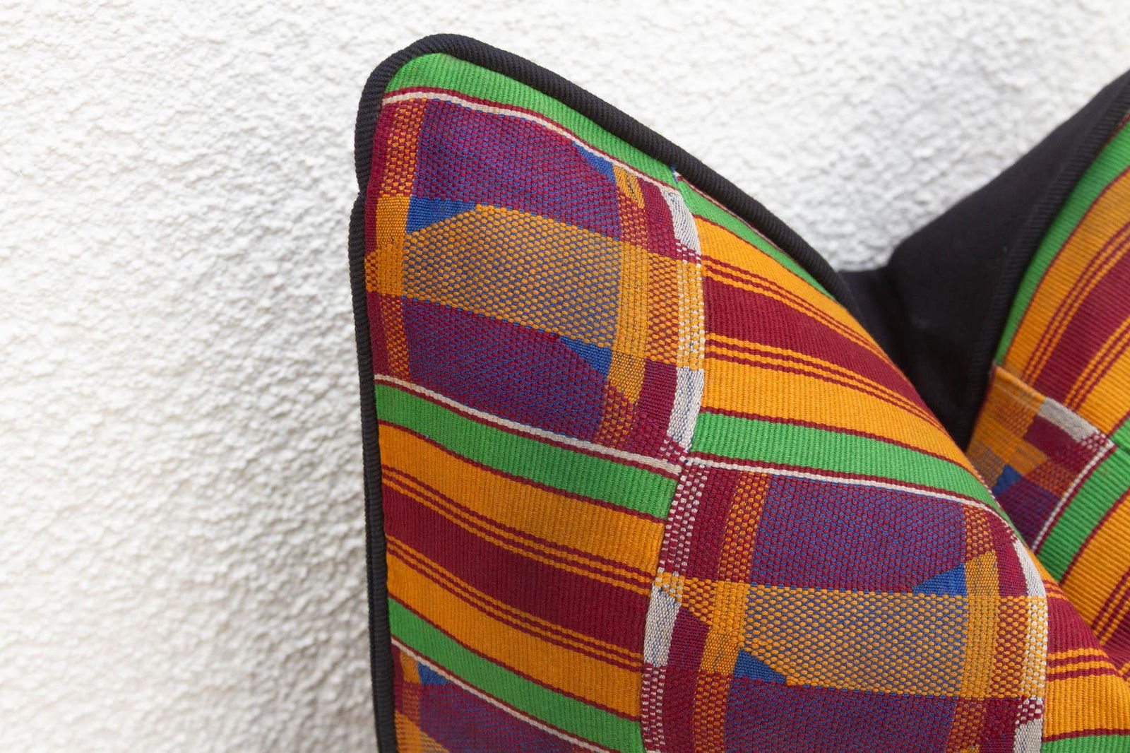 Baobab Vintage African Kente Pillow Cover - 4