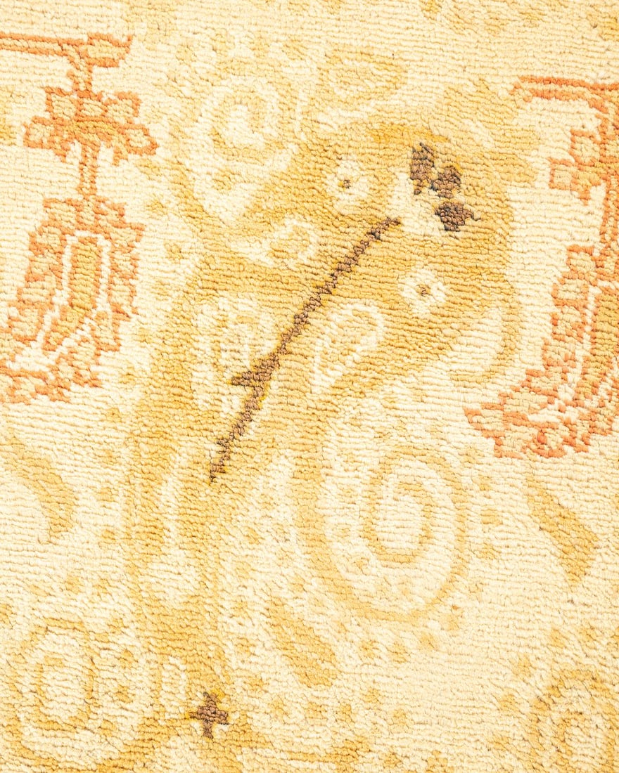 Eclectic, One-of-a-Kind Hand-Knotted Area Rug - Pink, 4' 0" x 6' 1" - 3