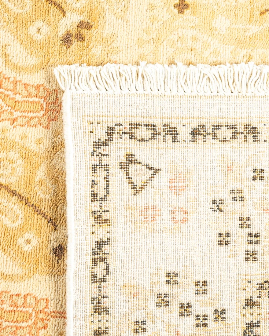 Eclectic, One-of-a-Kind Hand-Knotted Area Rug - Pink, 4' 0" x 6' 1" - 5