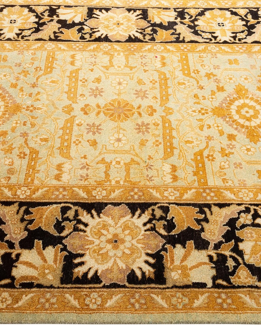 Ottoman, One-of-a-Kind Hand-Knotted Area Rug - Yellow, 4' 3" x 6' 4" - 4