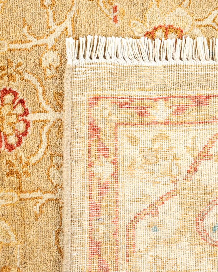 Mogul, One-of-a-Kind Hand-Knotted Area Rug - Yellow, 4' 3" x 5' 10" - 5