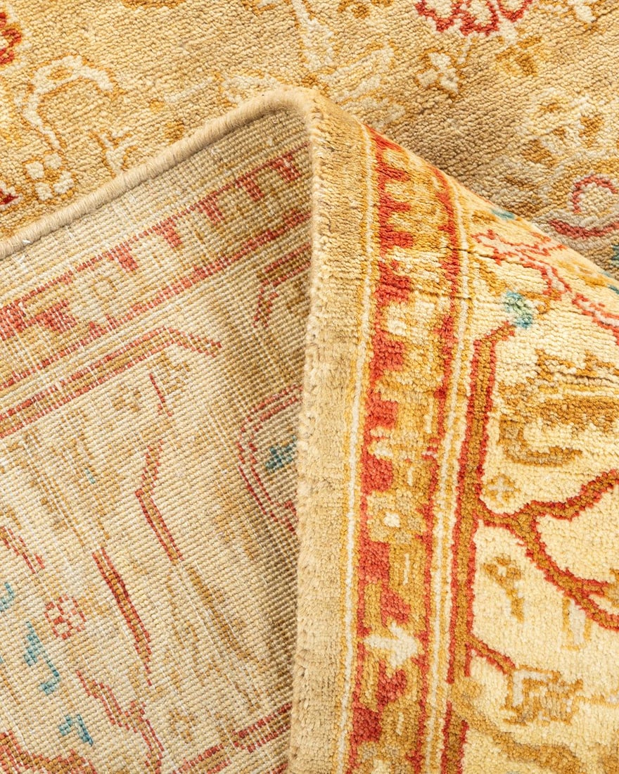 Mogul, One-of-a-Kind Hand-Knotted Area Rug - Yellow, 4' 3" x 5' 10" - 6