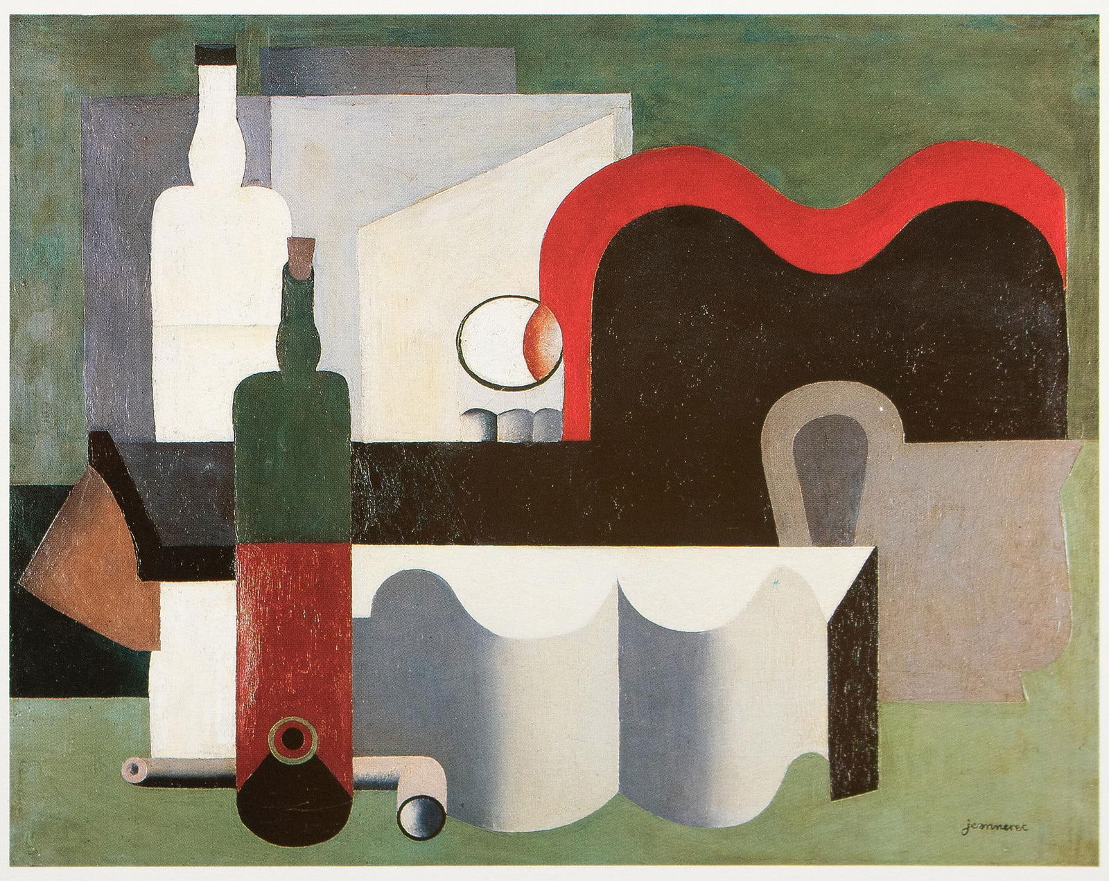 1990 After Fernand Leger, Still Life Full-Color Parisian Print - 2