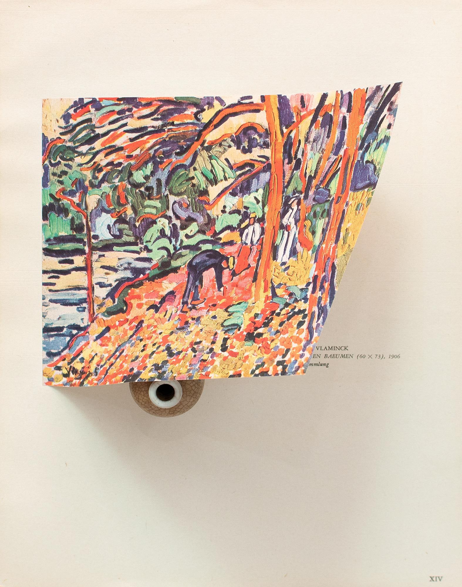 1950 After Maurice De Vlaminck "Landscape With Dead Wood", German Edition Offset Lithograph - 5