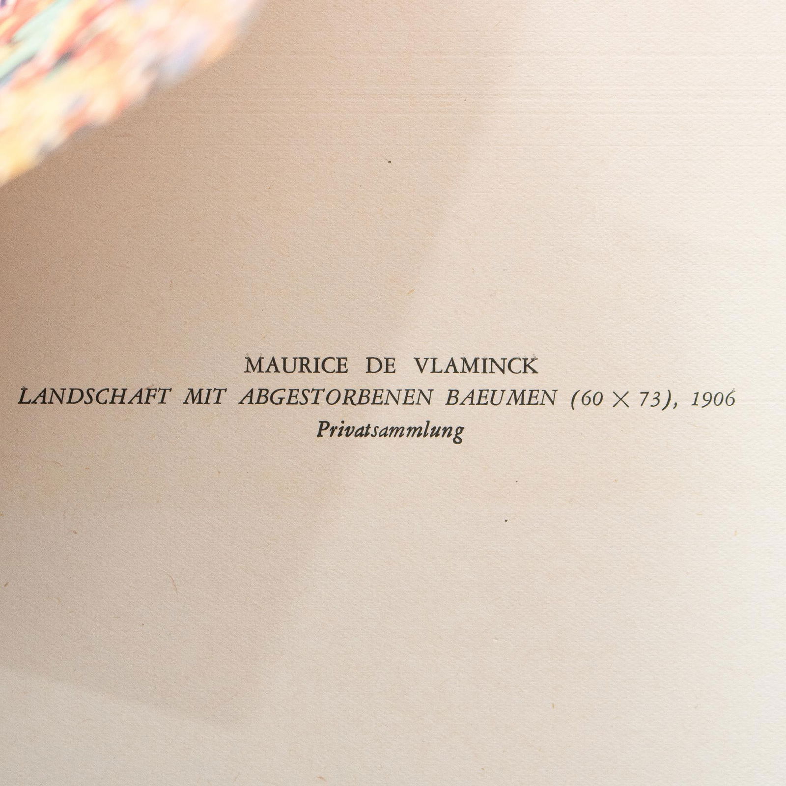 1950 After Maurice De Vlaminck "Landscape With Dead Wood", German Edition Offset Lithograph - 6