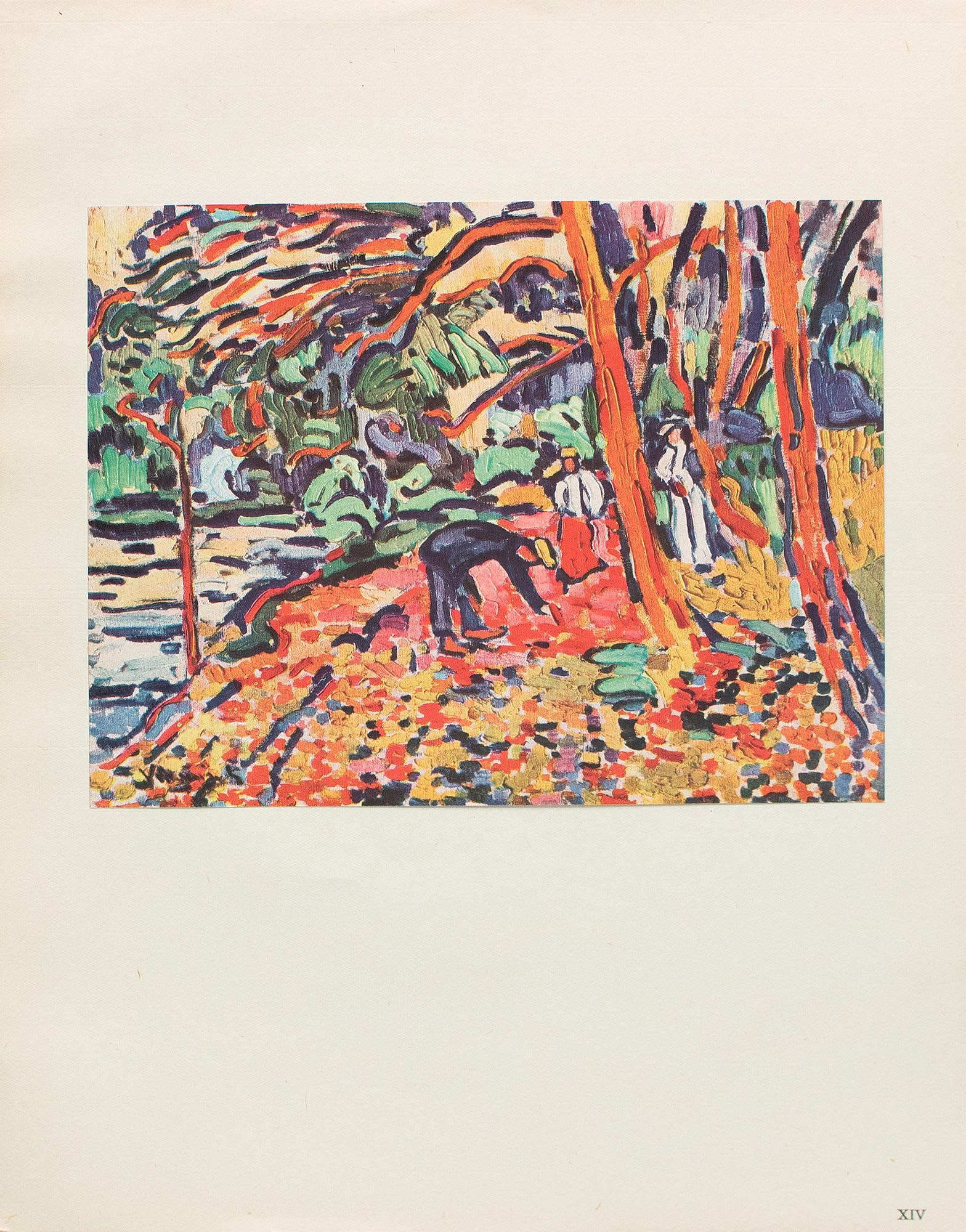 1950 After Maurice De Vlaminck "Landscape With Dead Wood", German Edition Offset Lithograph - 8
