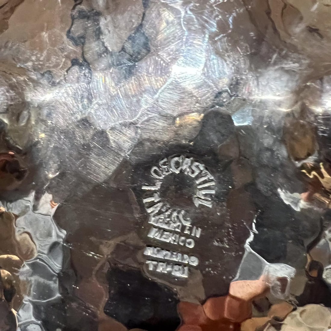 1960s Los Castillo Silver Turquoise Vase Taxco Mosaico Azteca - 7