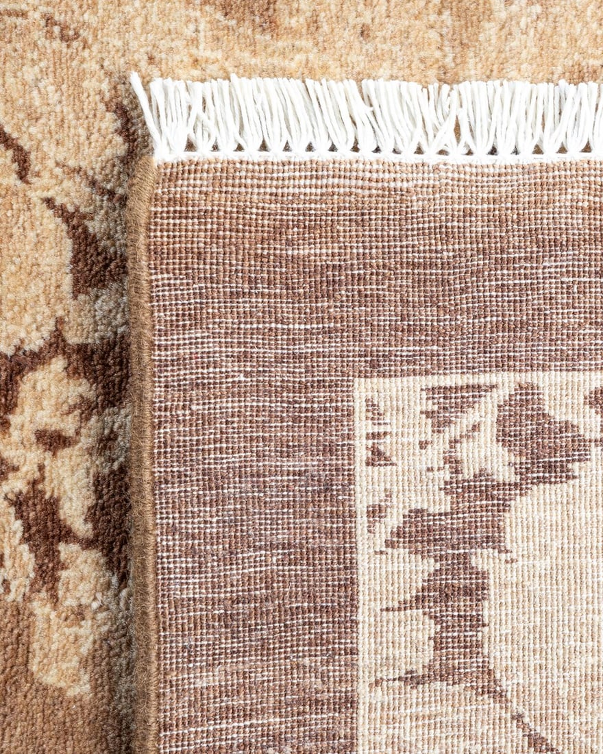 Mogul, One-of-a-Kind Hand-Knotted Area Rug - Brown, 4' 1" x 5' 10" - 5