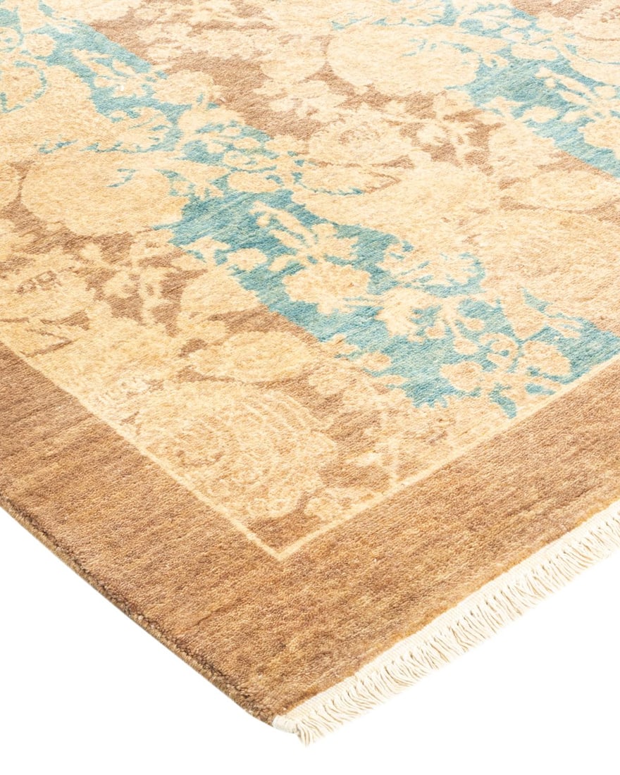 Mogul, One-of-a-Kind Hand-Knotted Area Rug - Brown, 4' 2" x 6' 1" - 2