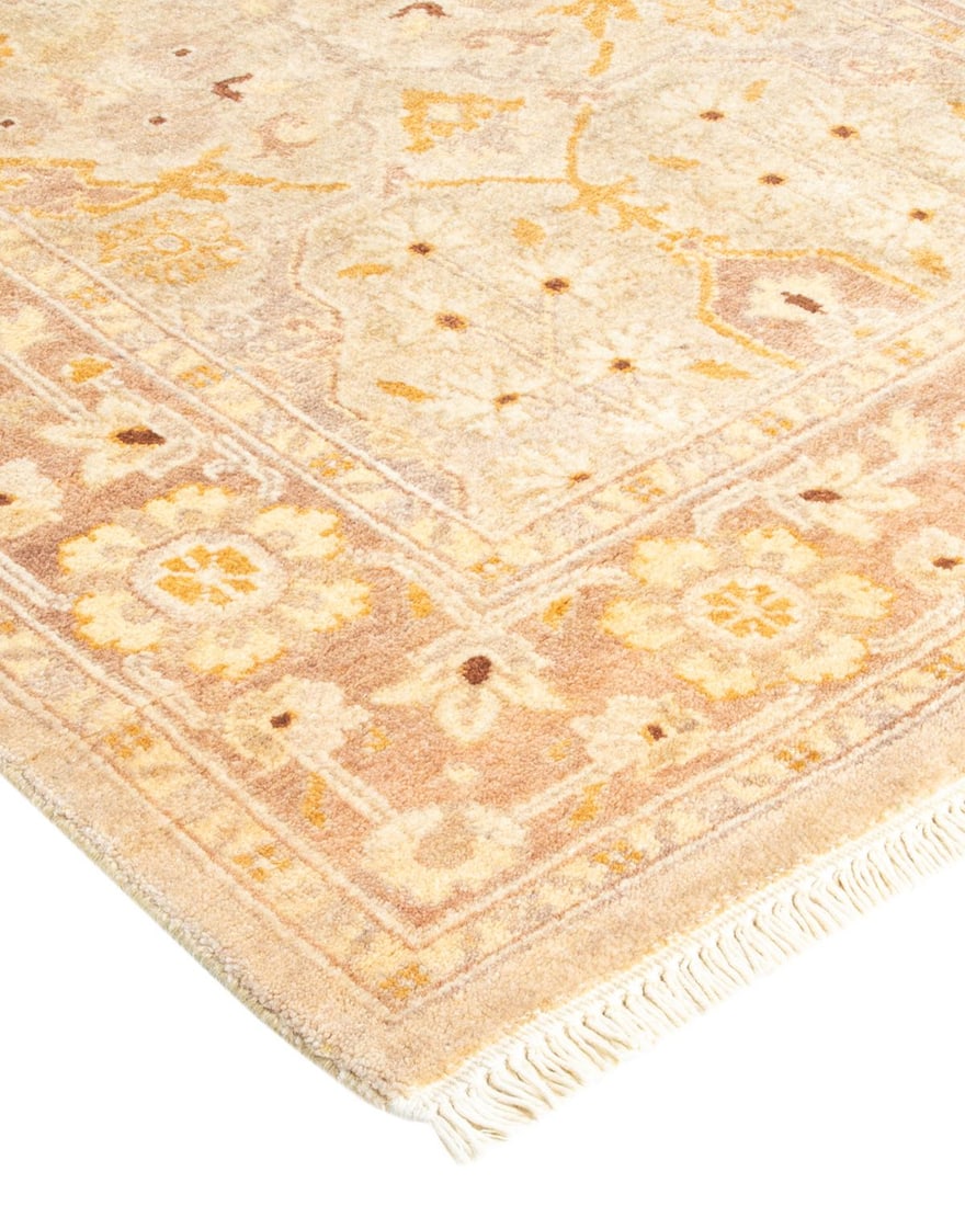 Eclectic, One-of-a-Kind Hand-Knotted Runner Rug - Ivory, 2' 7" x 14' 2" - 2