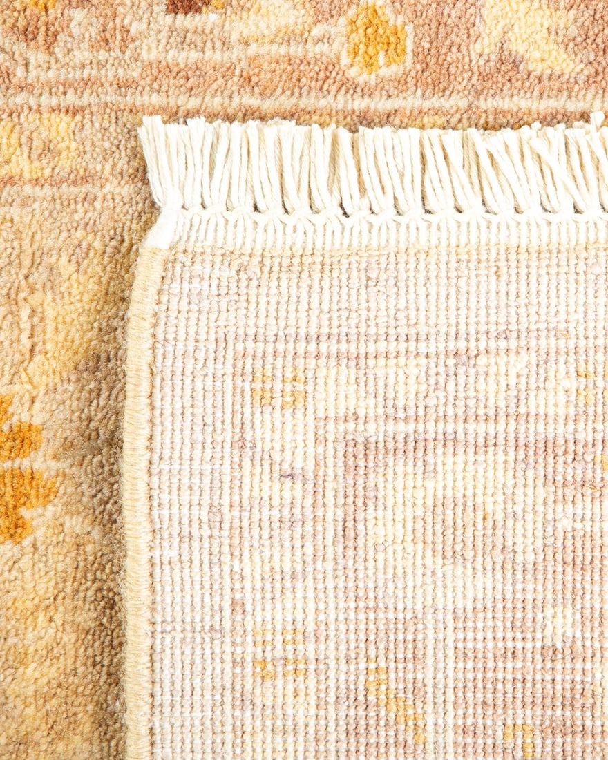 Eclectic, One-of-a-Kind Hand-Knotted Runner Rug - Ivory, 2' 7" x 14' 2" - 5