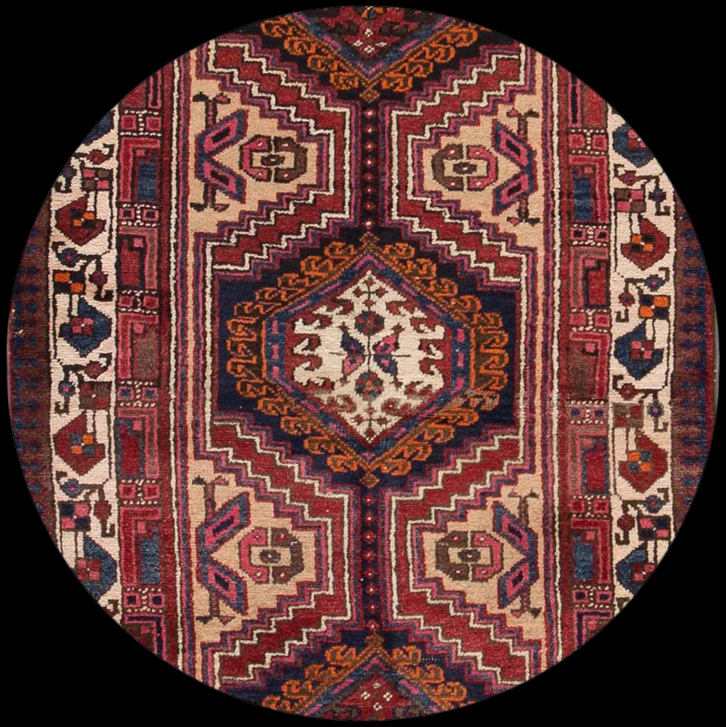 Vintage Persian Hamadan Rug, 2'9" X 10'1" - 2