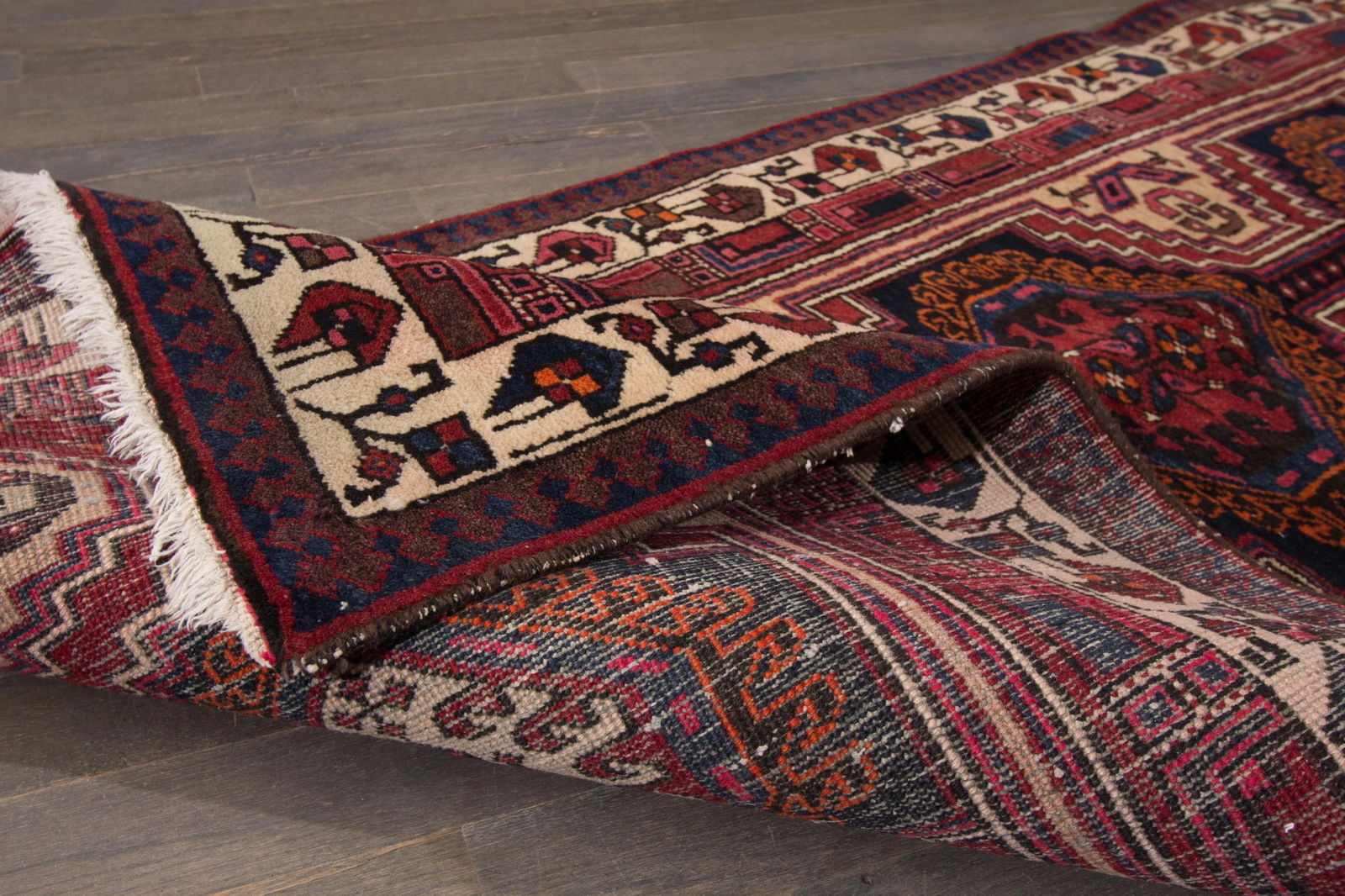 Vintage Persian Hamadan Rug, 2'9" X 10'1" - 6