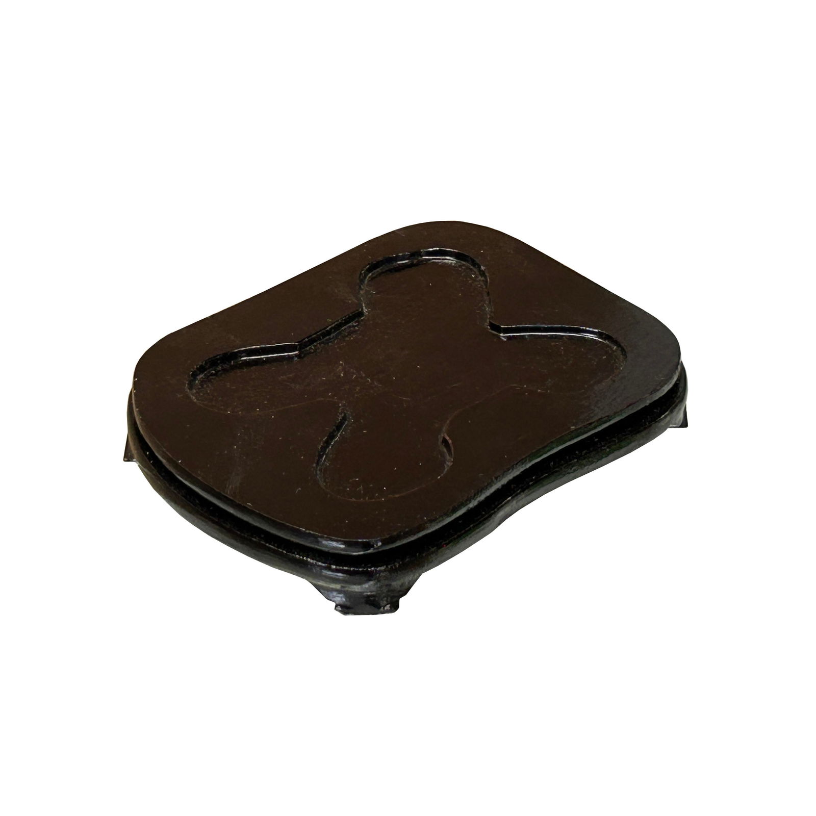 3.5" Dark Brown Wood Rectangular Shape Display Stand Riser Easel - 2