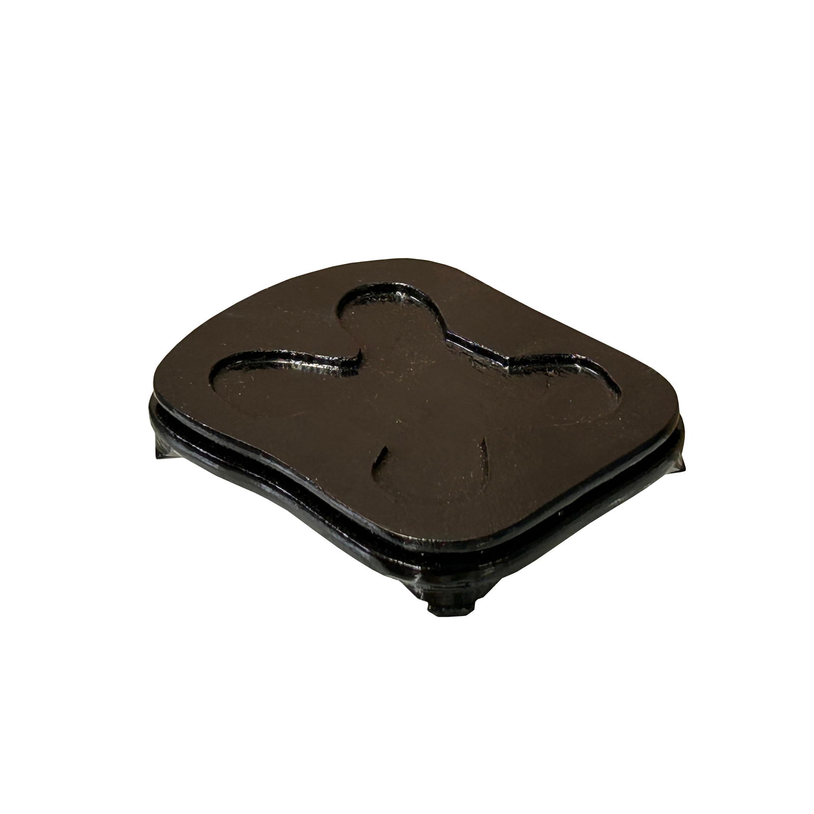 3.5" Dark Brown Wood Rectangular Shape Display Stand Riser Easel - 3