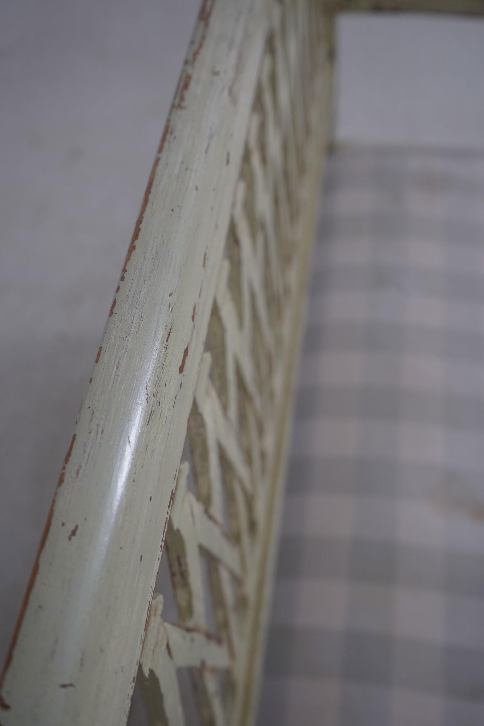 Italian Style Paint Decorated Settee Bench - 5