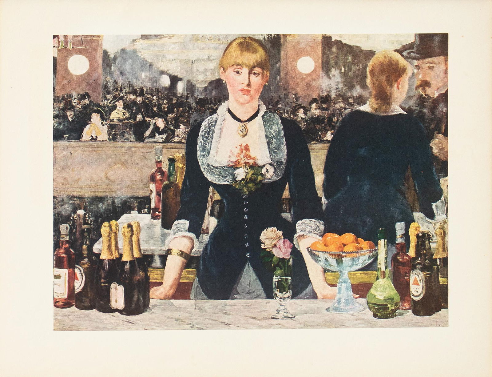 1953 After Manet "A Bar at the Folies-Bergere", Full-Color Print - 2